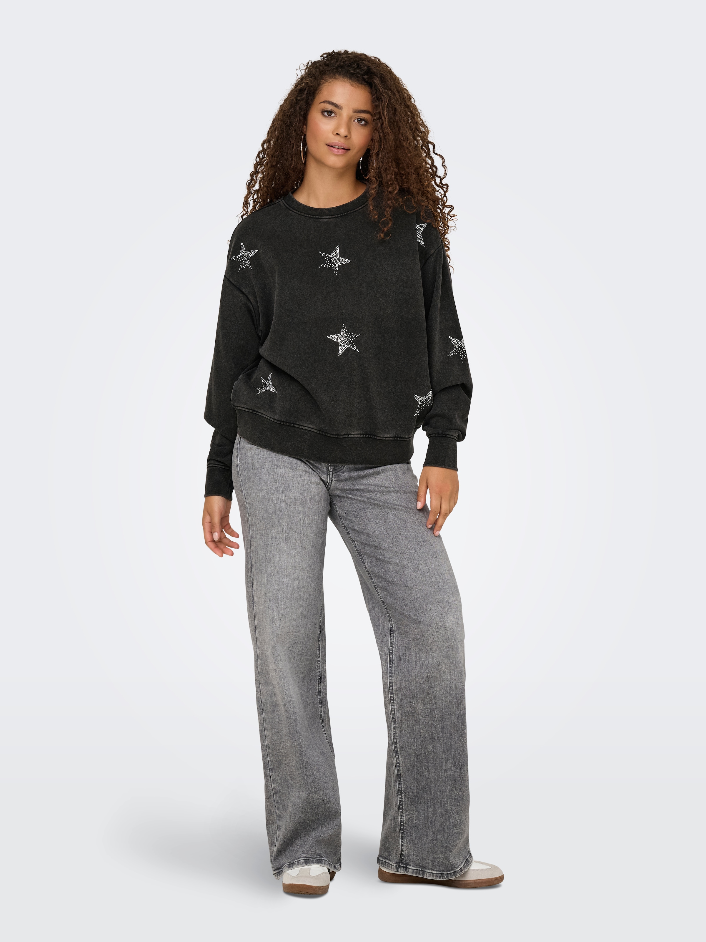 ONLY Sweatshirt »ONLINDA L/S O-NECK BOX CC SWT«