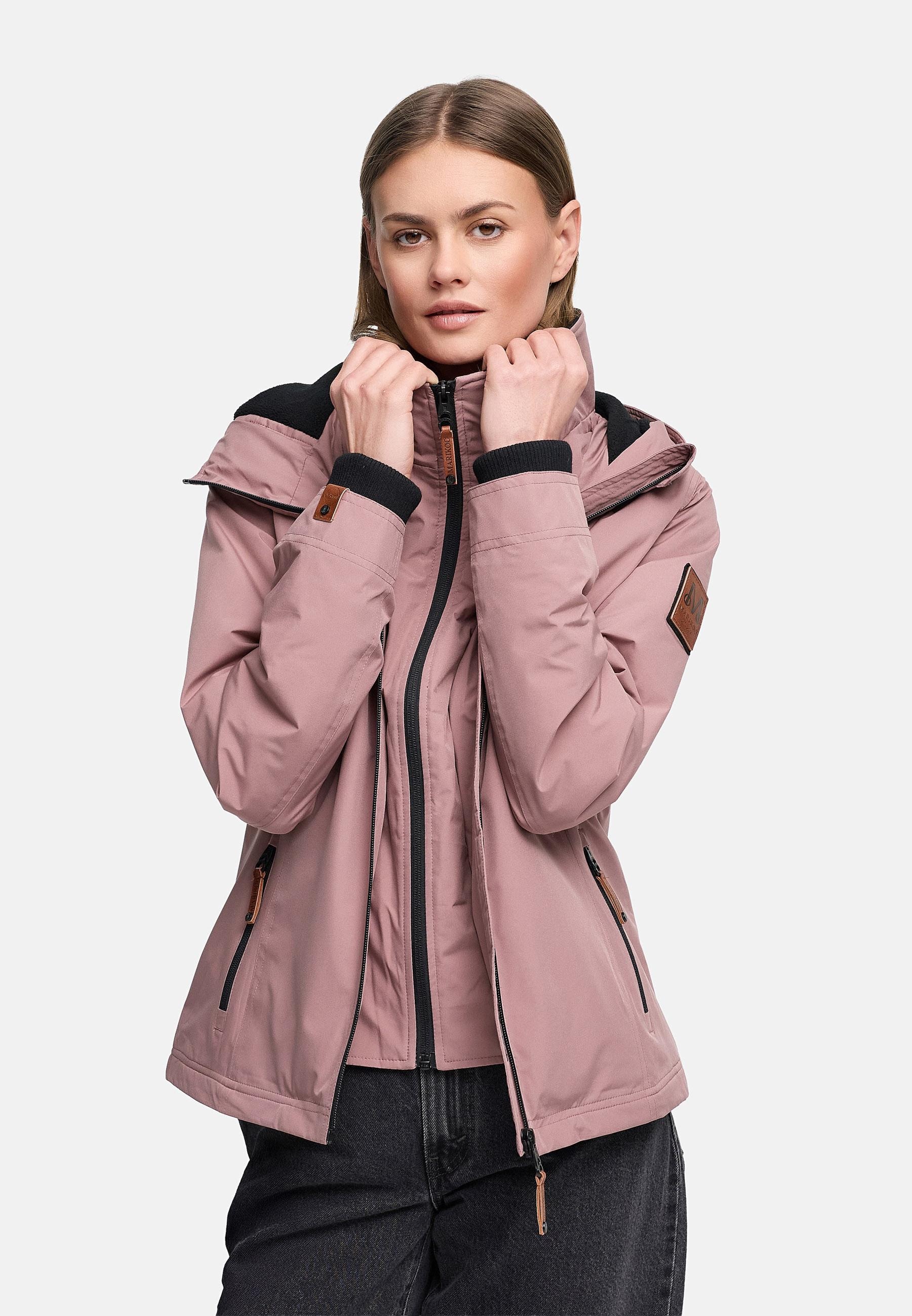 Marikoo Outdoorjacke »Übergangsjacke Erdbeere« mit Kapuze sportliche Funktionsjacke mit Kapuze