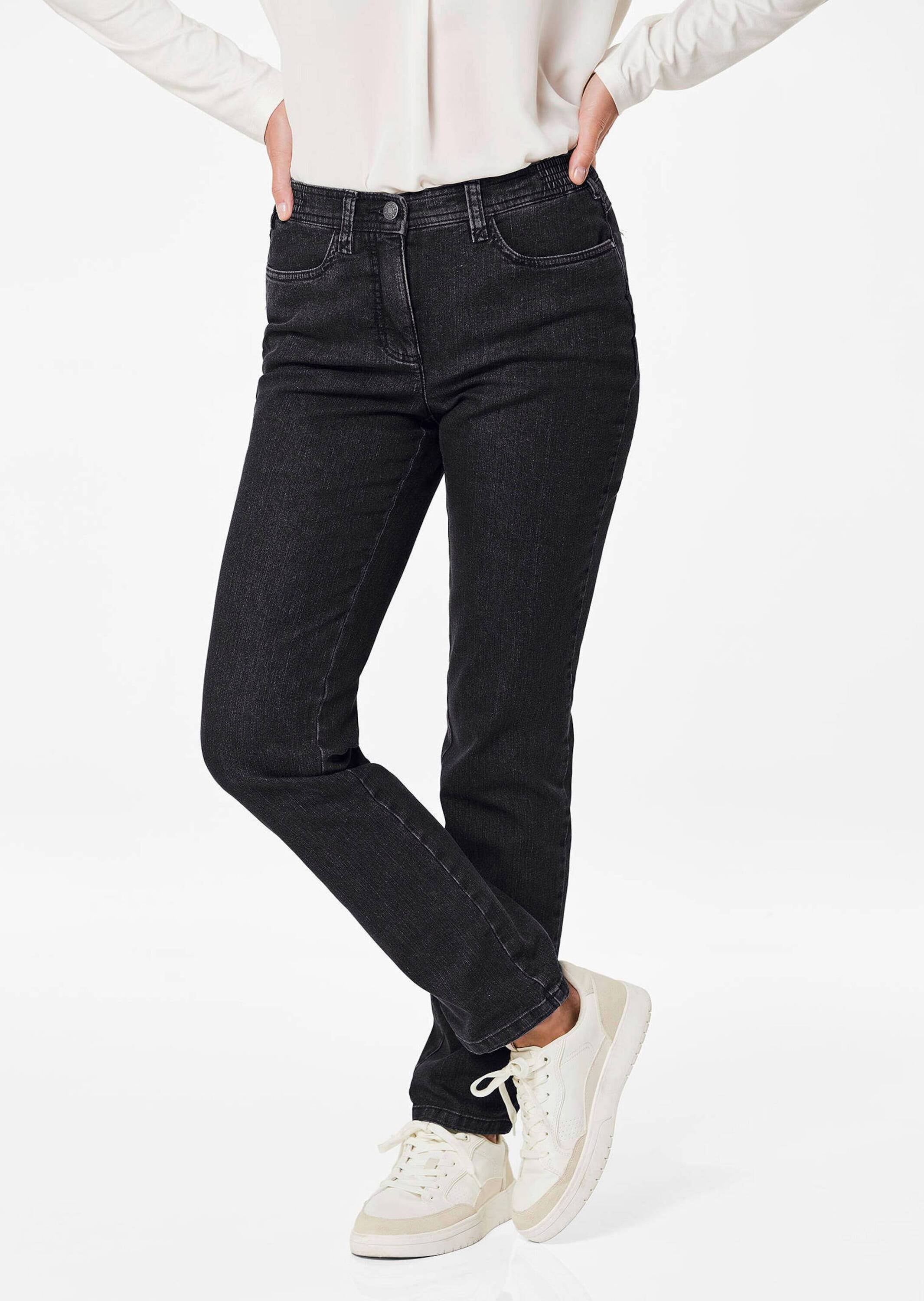 GOLDNER Regular-fit-Jeans »Kurzgröße Klassische Jeanshose ANNA«