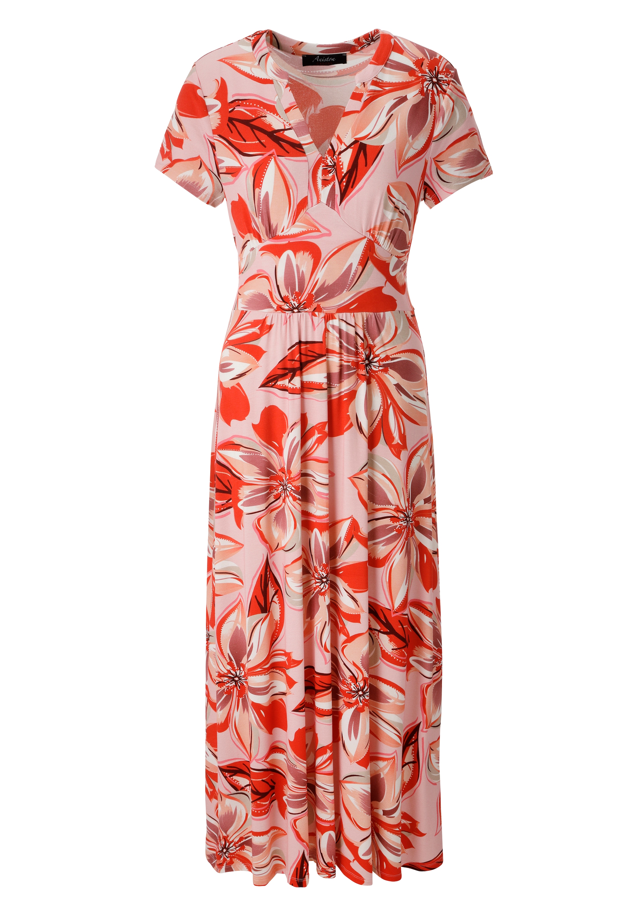Aniston CASUAL Sommerkleid mit farbharmonischen, großflächigen Blüten bedruckt - NEUE KOLLEKTION