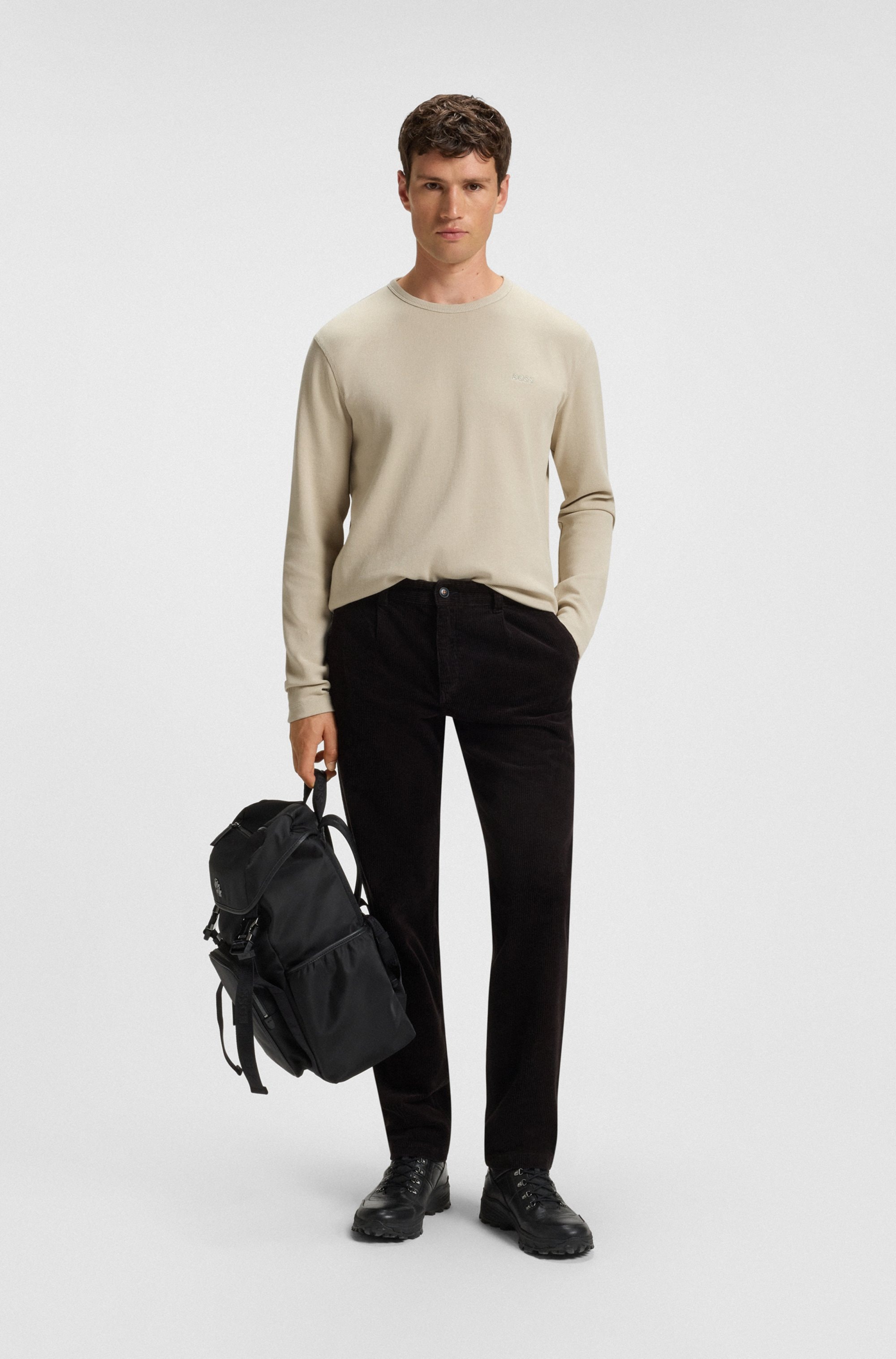 BOSS ORANGE Langarmshirt »Tempesto«, mit BOSS-Stickerei
