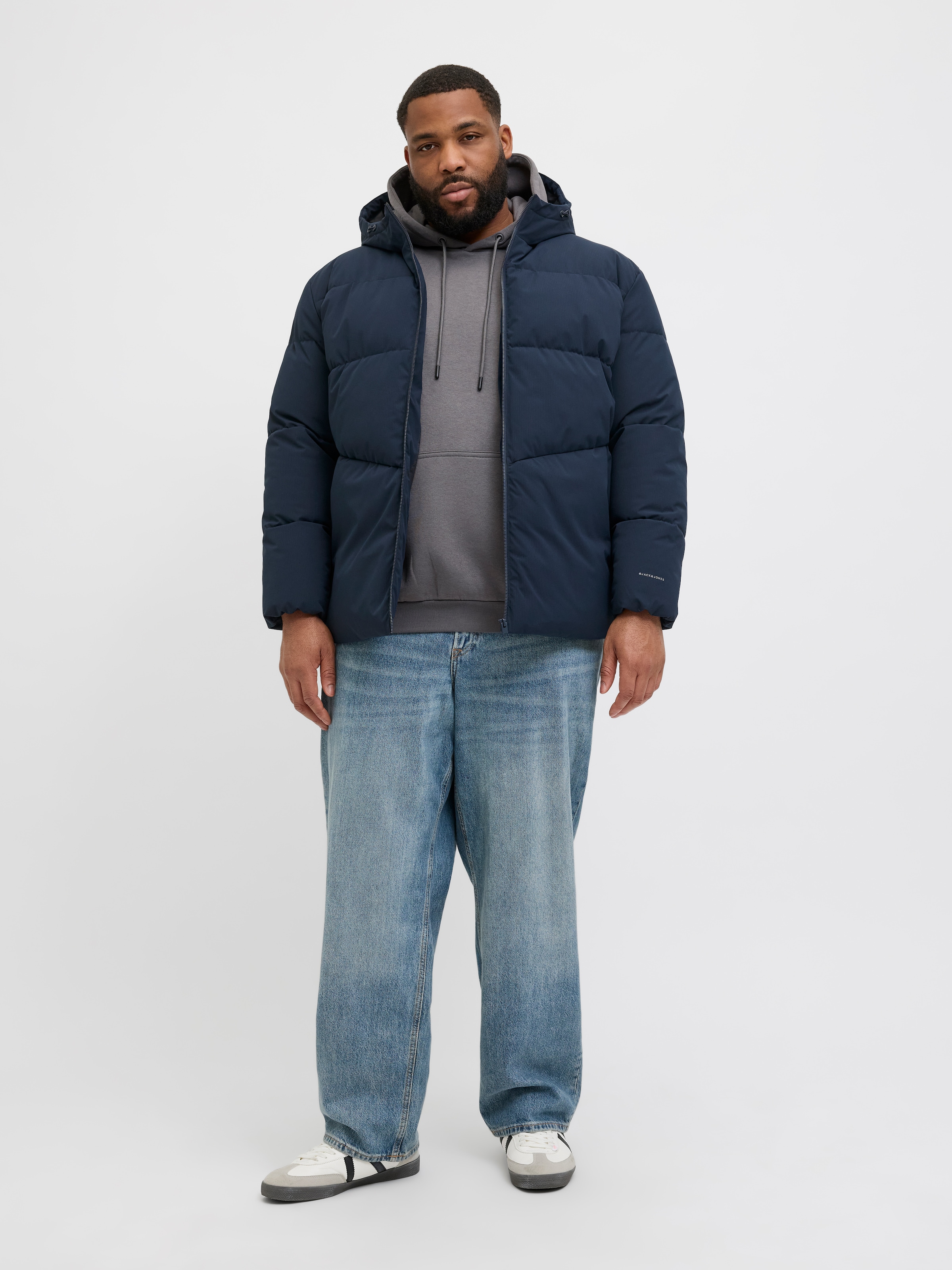 Jack & Jones PlusSize Steppjacke »JJGLOBAL PUFFER JACKET PLS«, mit Kapuze