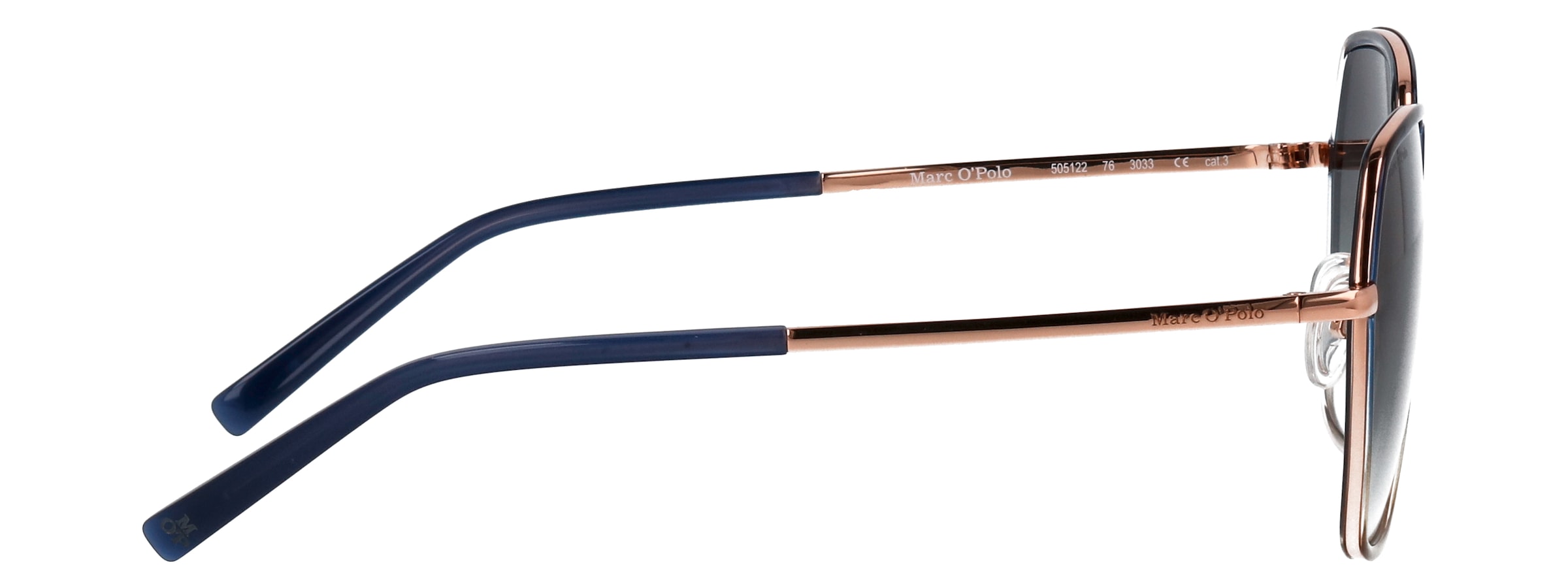 Marc O'Polo Sonnenbrille »Modell 505122« Form Hexagon, Logoschriftzug auf Bügel, Metallfassung