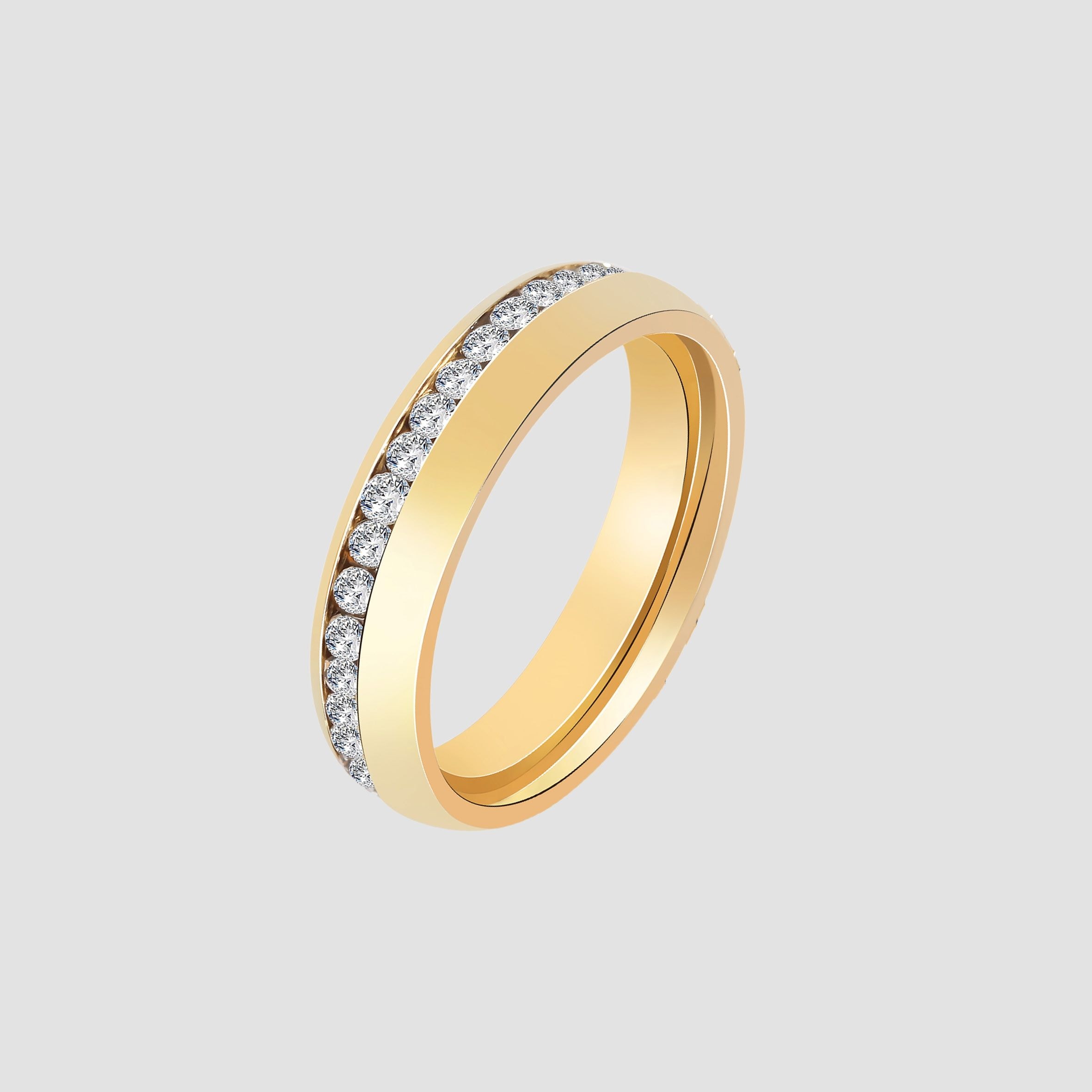 Adelia´s Fingerring »Damen Ring aus Edelstahl mit Strass Steinchen«