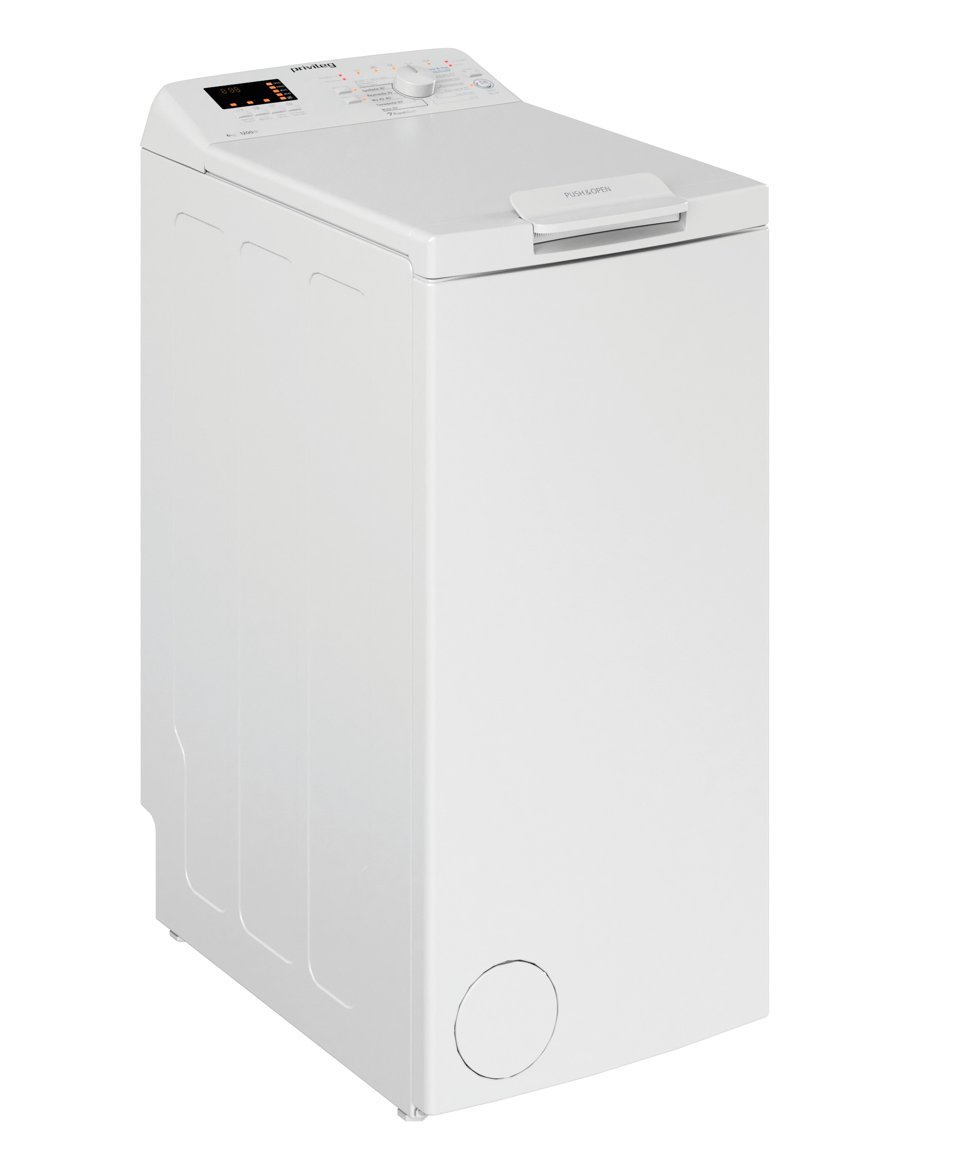 Privileg Waschmaschine Toplader »PWT C623 N«, PWT C623 N, 6 kg, 1200 U/min, 50 Monate Herstellergarantie