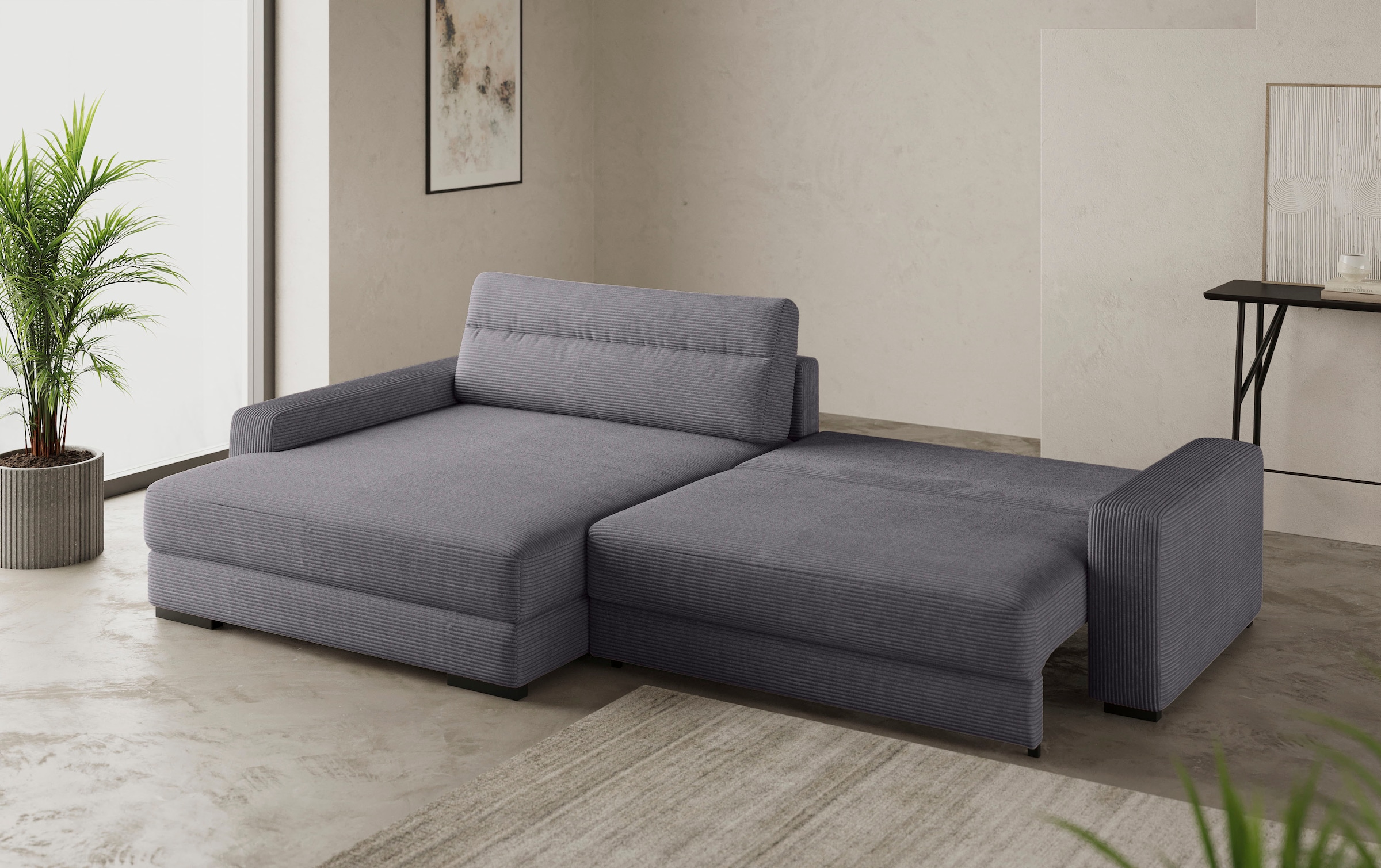 Mr. Couch Ecksofa »Marcello DuraFlex L-Form«, EasyBett, Bettkasten, Kaltschaumpolsterung, bis 140 kg belastbar