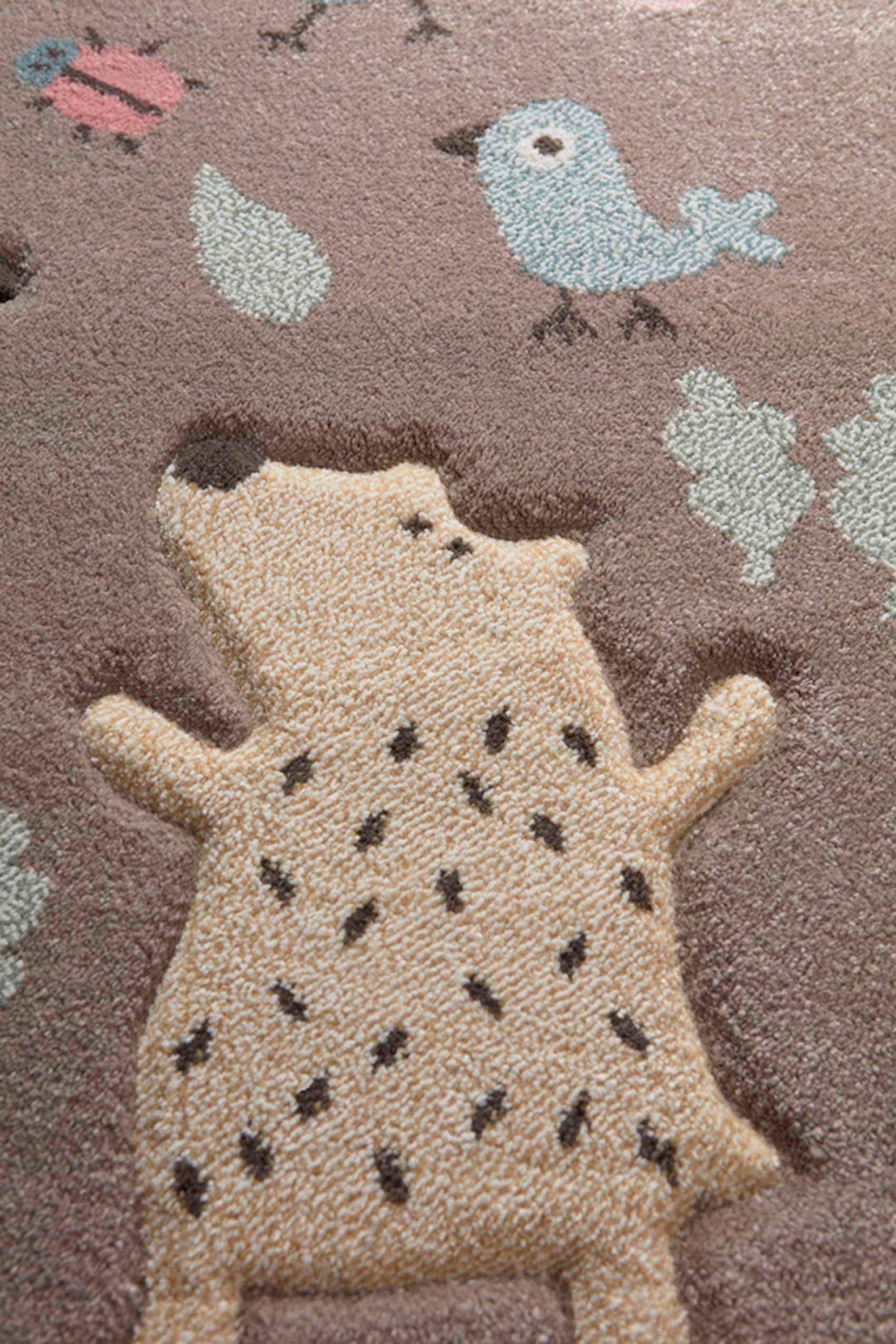 Sigikid Kinderteppich »Forest«, rechteckig, 13 mm Höhe, Wald Tiere Design, Kurzflor