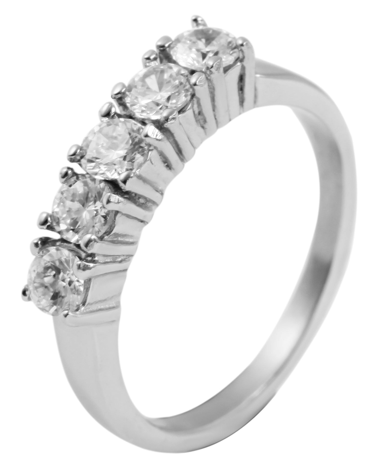Adelia´s Fingerring »Damen Ring aus Edelstahl mit Zirkonia«