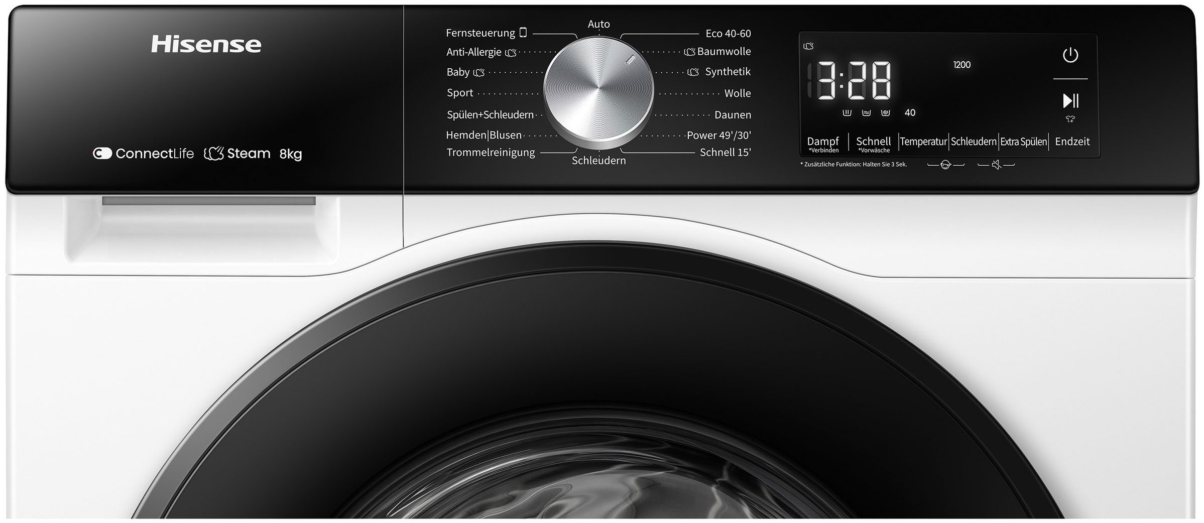 Hisense Waschmaschine 3S Serie »WF3S8043BW3« 8 kg 1400 U/min Wifi-ConnectLife