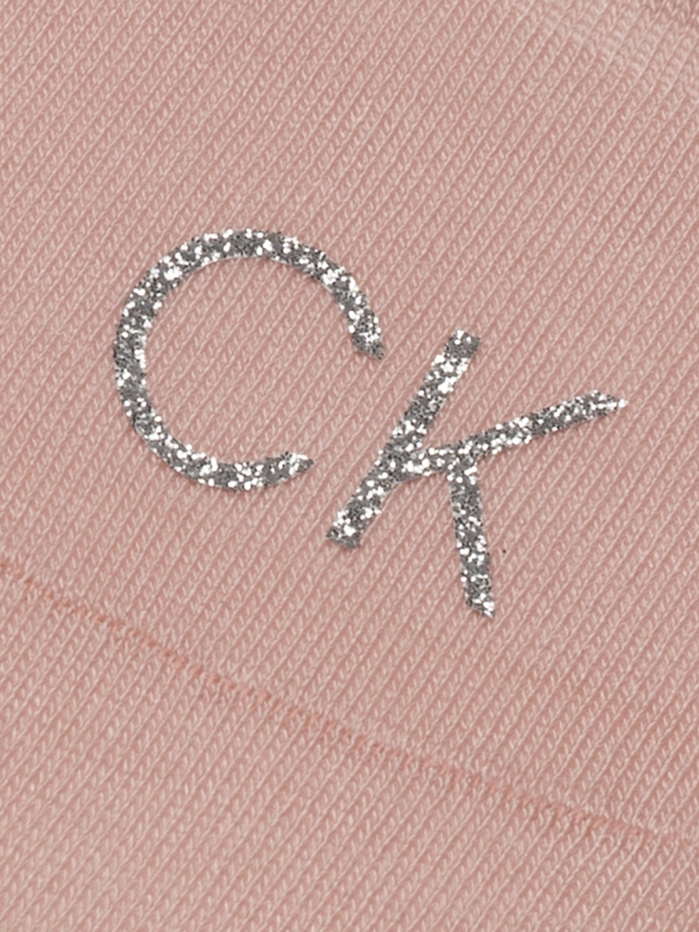 Calvin Klein Jeans Füßlinge »CK WOMEN FOOTIE MID CUT 2P SHINY LOGO«, (2 Paar), Vorn mit kleinem Glitzer-Logo