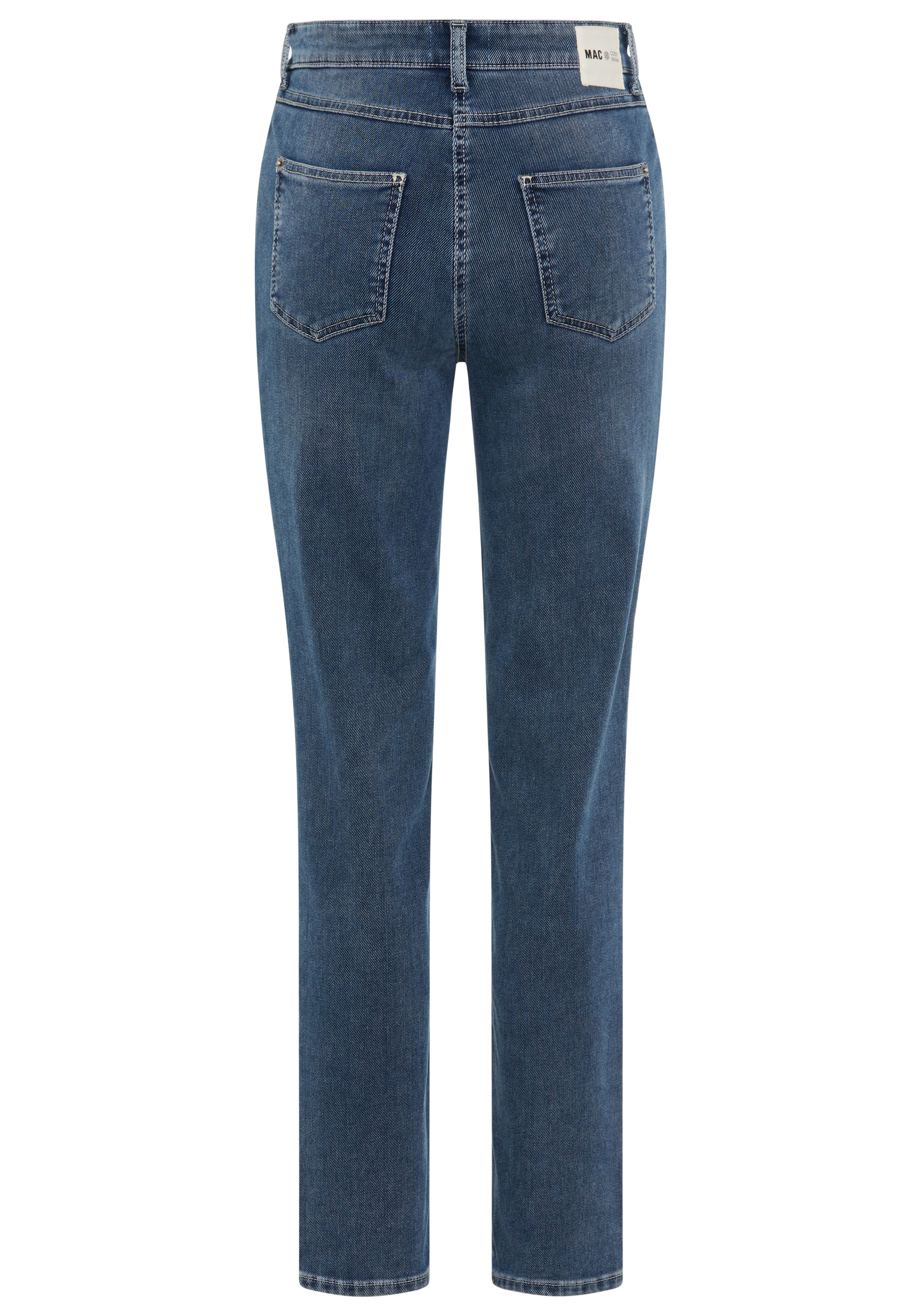 MAC Straight-Jeans »MACMELANIE«, Sportives Naht-Detail am Tascheneingriff
