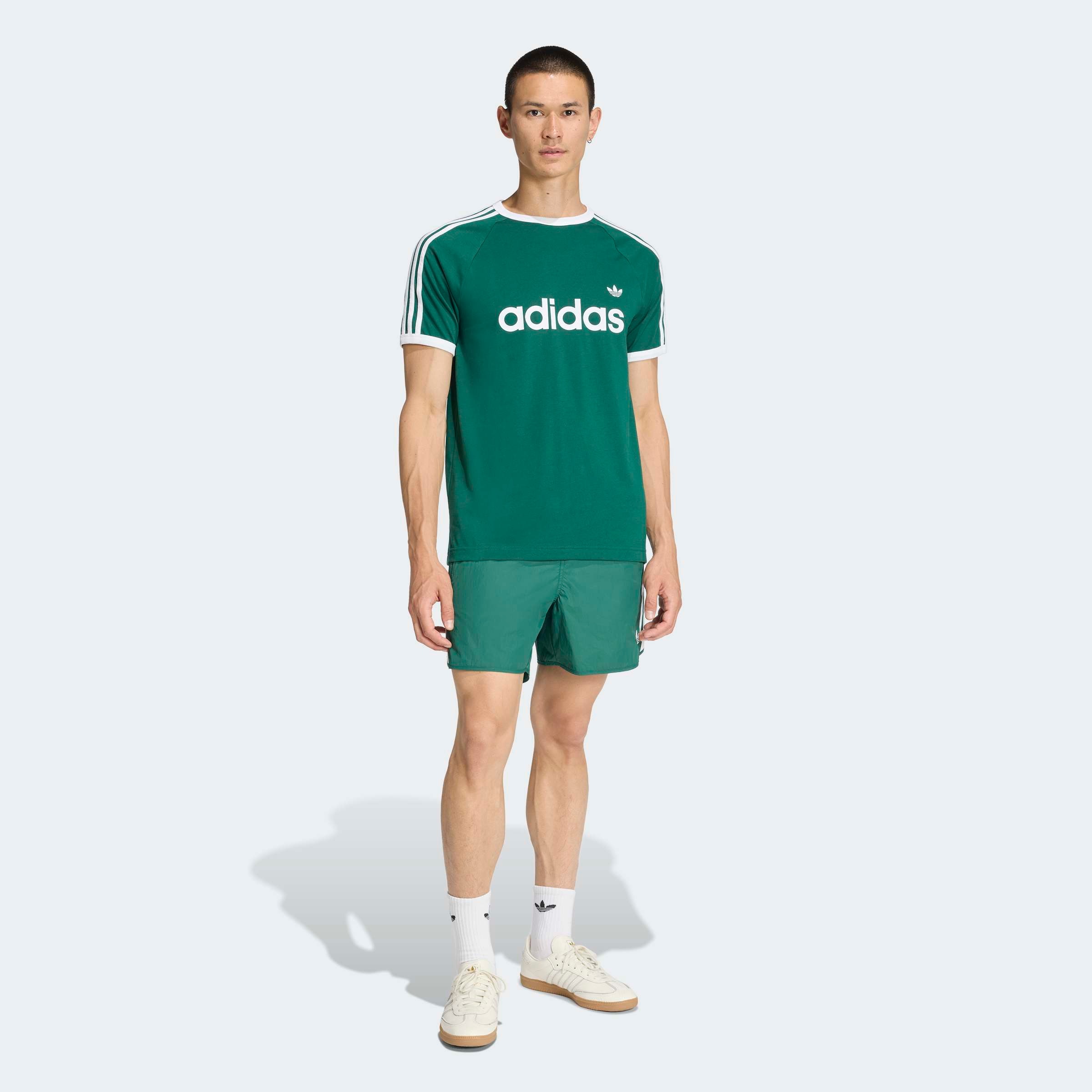 adidas Originals T-Shirt »3-STREIFEN RINGER, SCHMAL GESCHNITTEN«