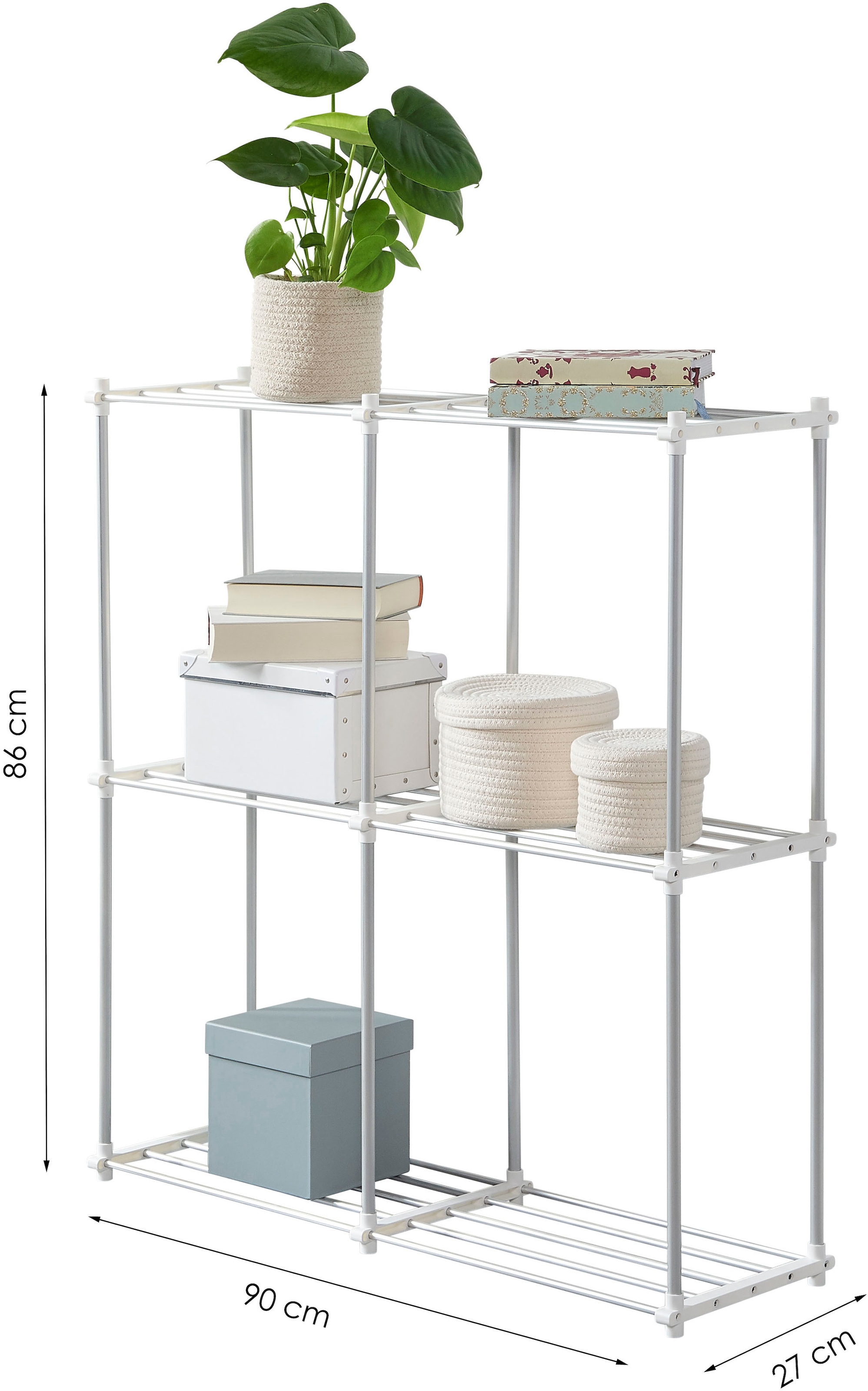 Ruco Ablageregal »"Quattro"« Aufbewahrungsregal, leicht montierbar, Made in Germany