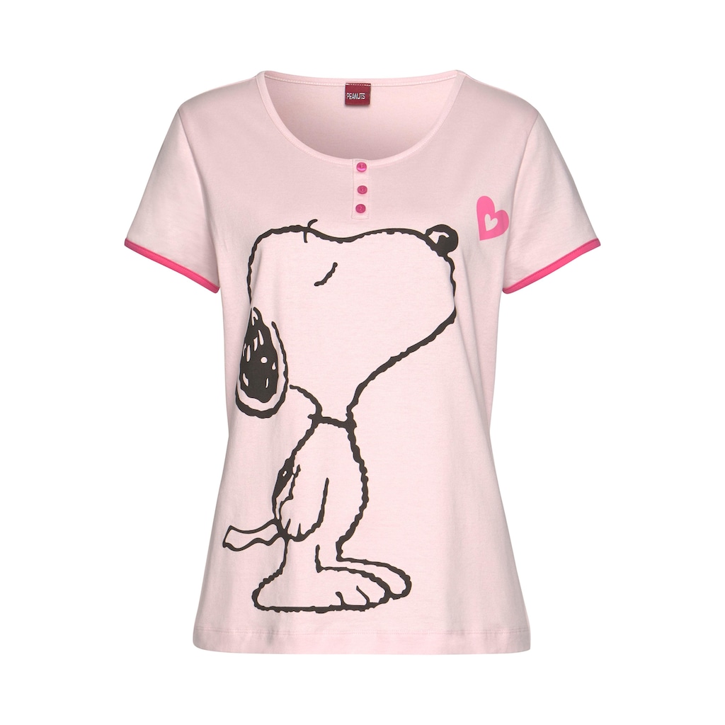 Peanuts Shorty, (2 tlg.), mit Snoopy-Herz-Print