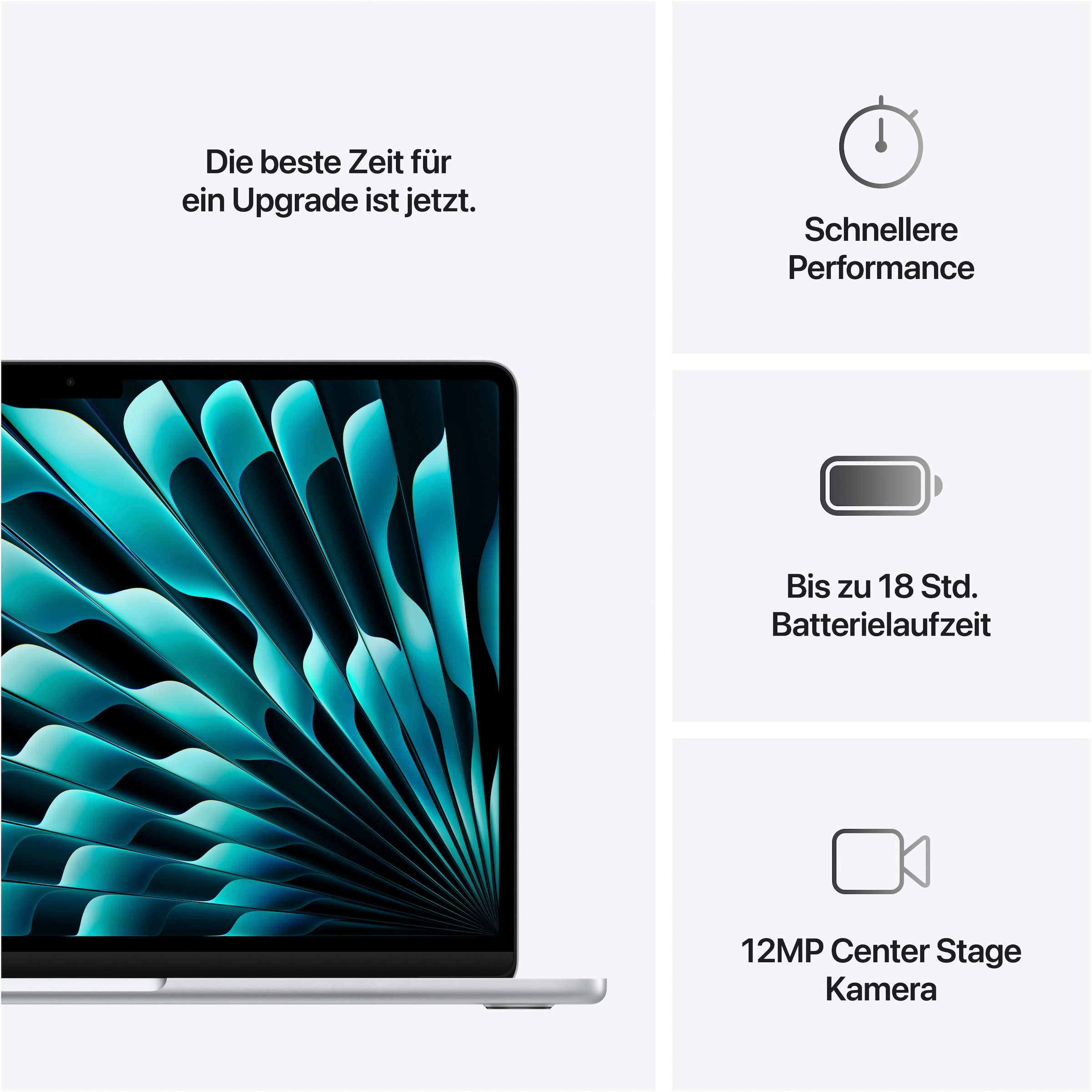 Apple Notebook »MacBook Air 13"«, 34,46 cm, / 13,6 Zoll, Apple, M4, 8-Core GPU, 256 GB SSD