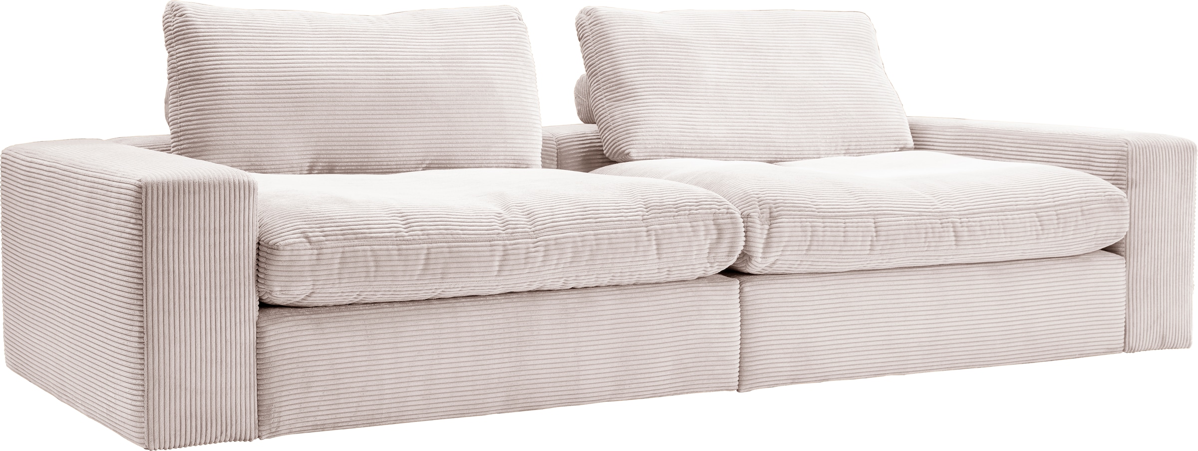 alina Big-Sofa »Sandy« 266 cm breit und 123 cm tief, in modernem Cordstoff