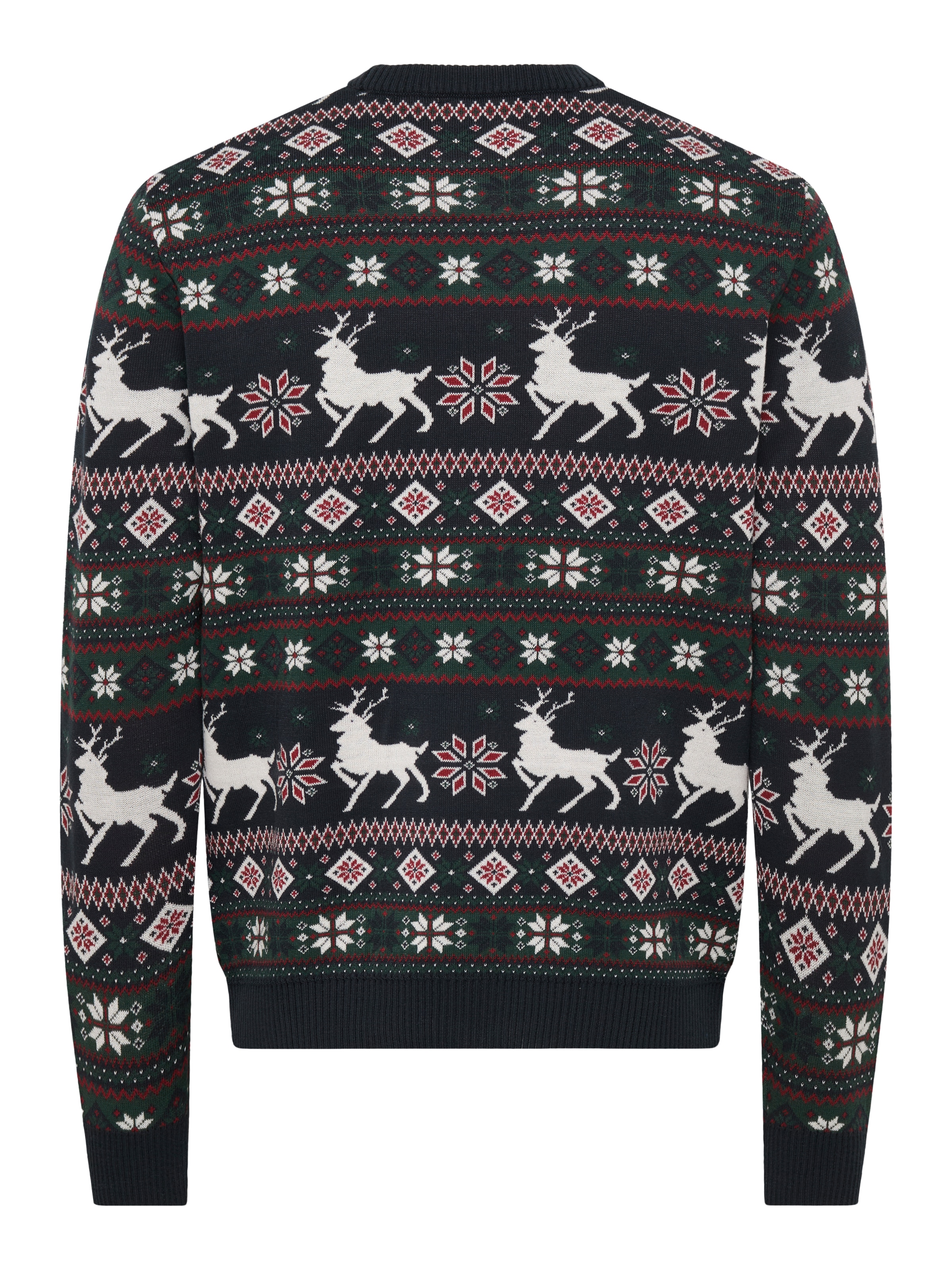 ONLY & SONS Rundhalspullover »ONSX-MAS 2 CREW REG« Weihnachten, Kunstfaser, regular fit