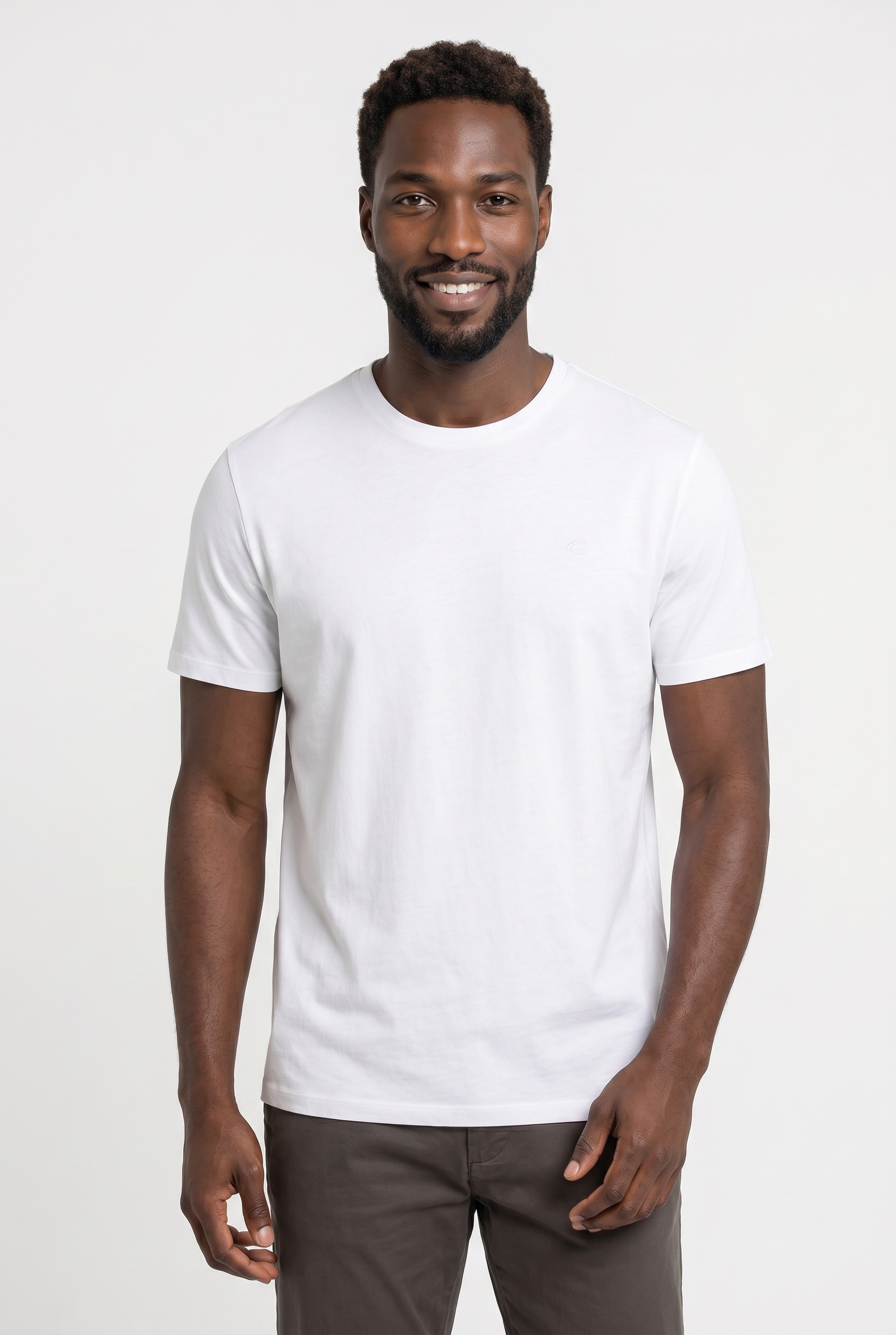 camel active T-Shirt mit Rundhalsausschnitt