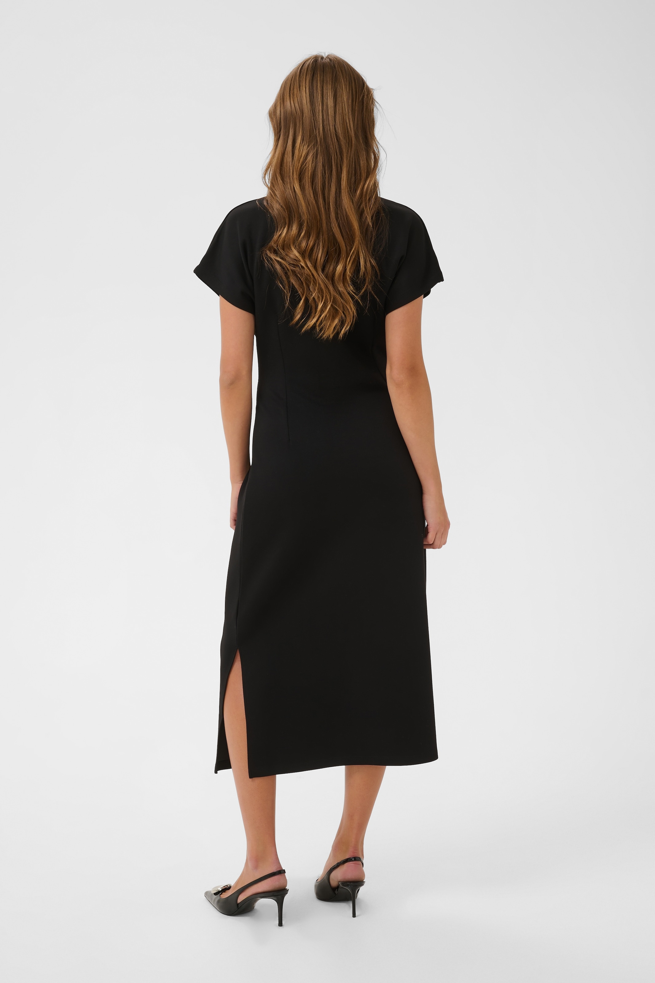 Saint Tropez Midikleid »TheoSZ Dress« Materialmix, Fitted