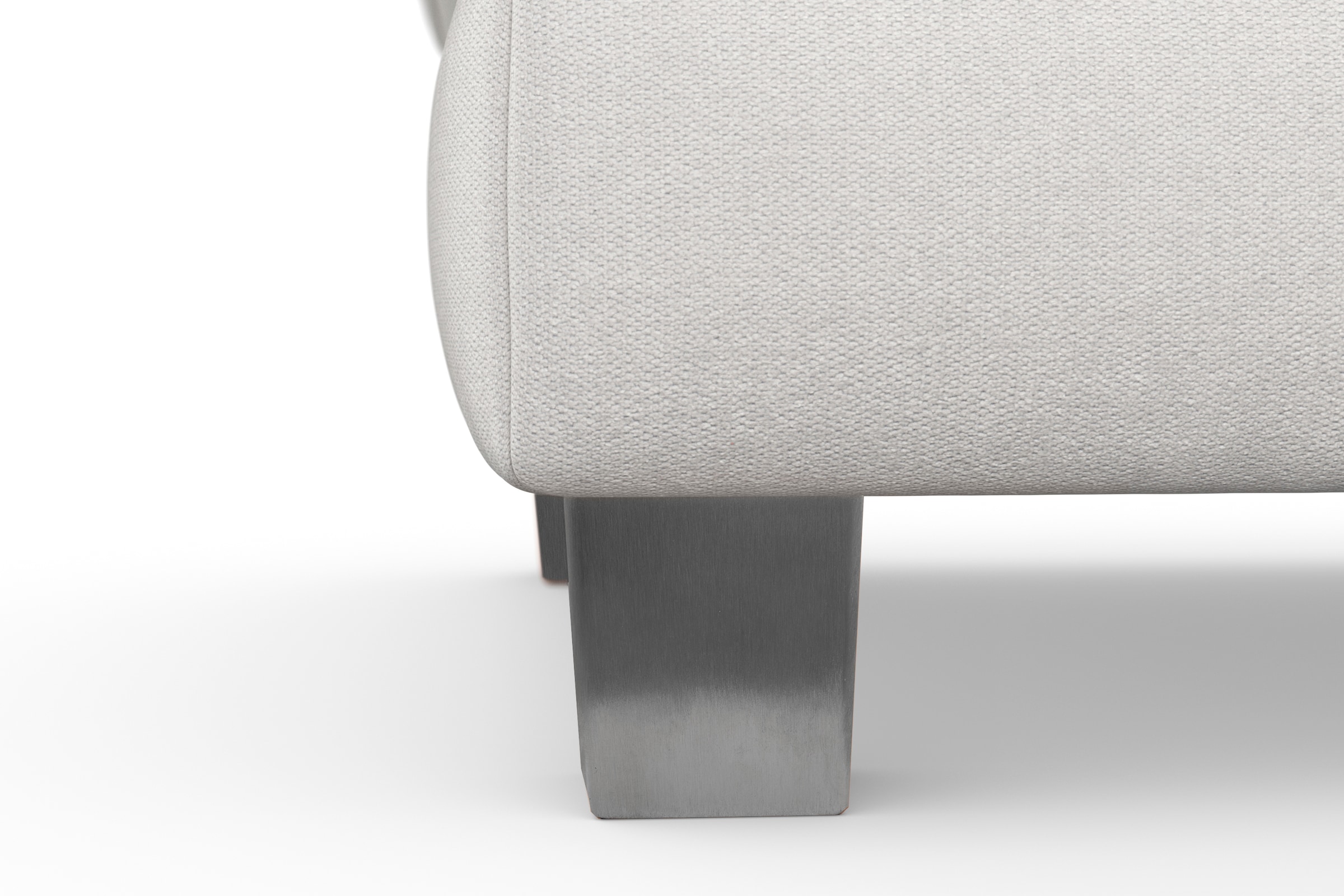 sit&more Polsterhocker »Dundee«, mit Klappfunktion, Federkern und hochwertigen Edelstahlfüßen