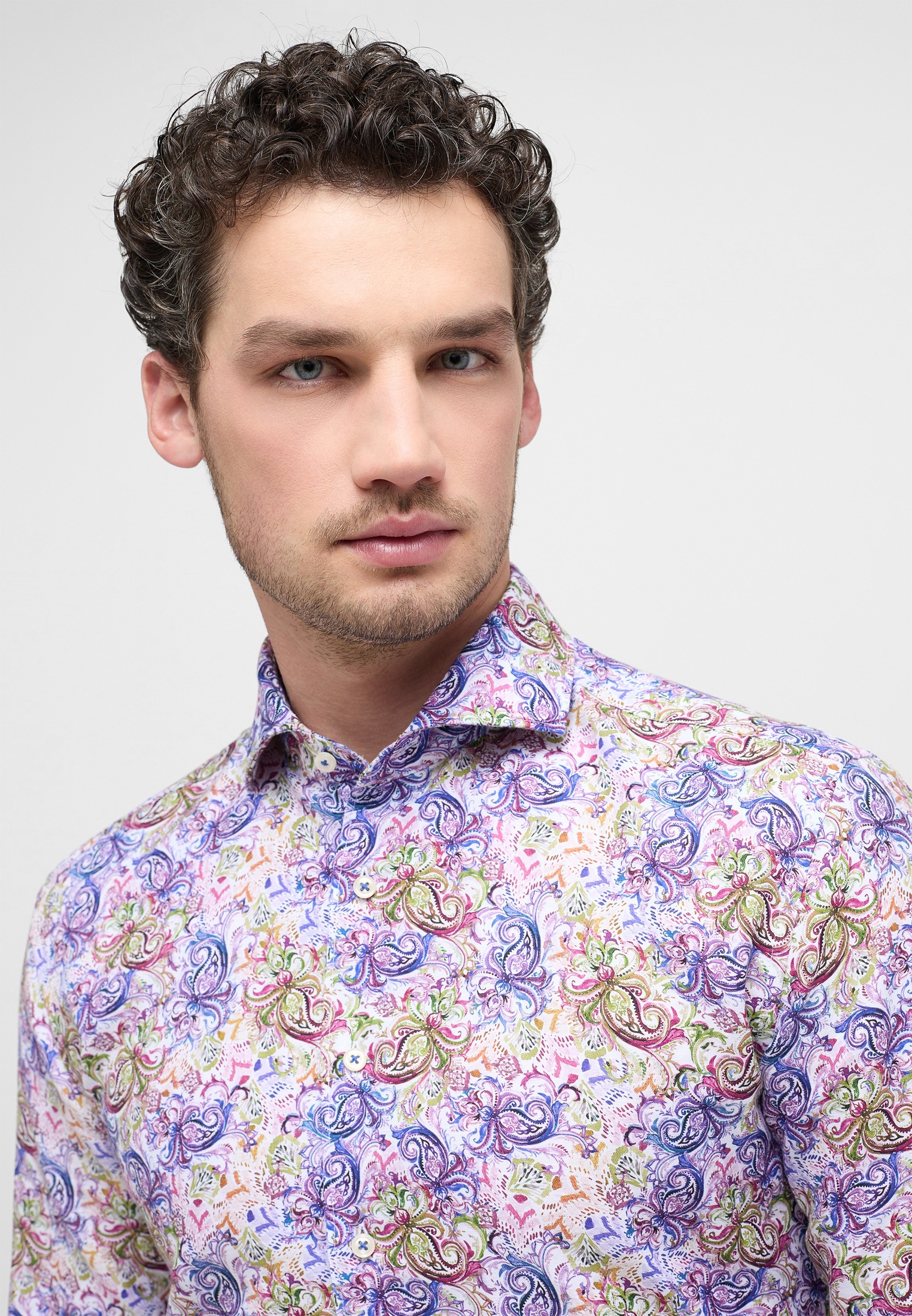 Eterna Langarmhemd »SLIM FIT« EASY IRON (bügelleicht)