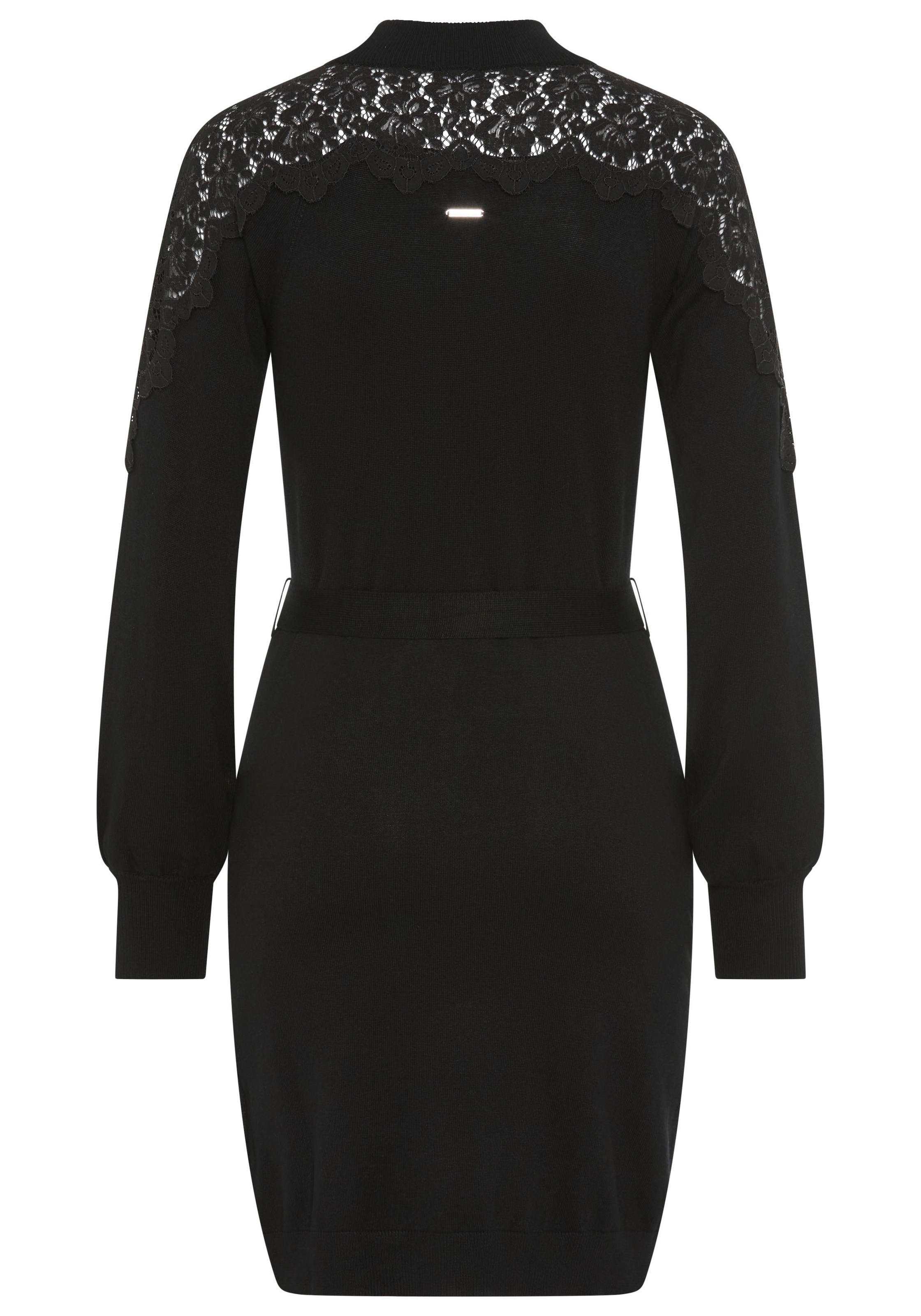 Laura Scott Strickkleid, in Mini-Länge mit edler Spitze - NEUE KOLLEKTION