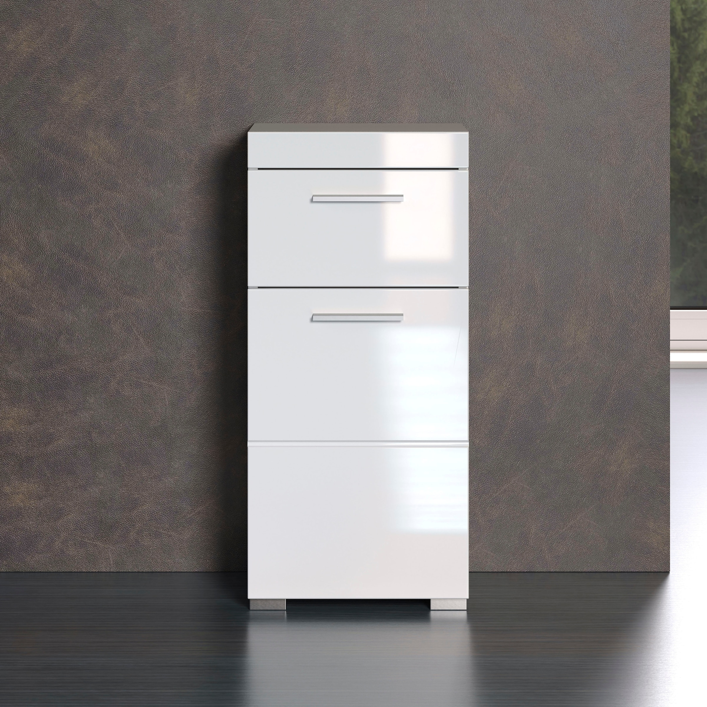 welltime Unterschrank »Avena« Badezimmerkommode mit 1 Schublade und 1 Tür - (B/T/H) 37/31/79 cm