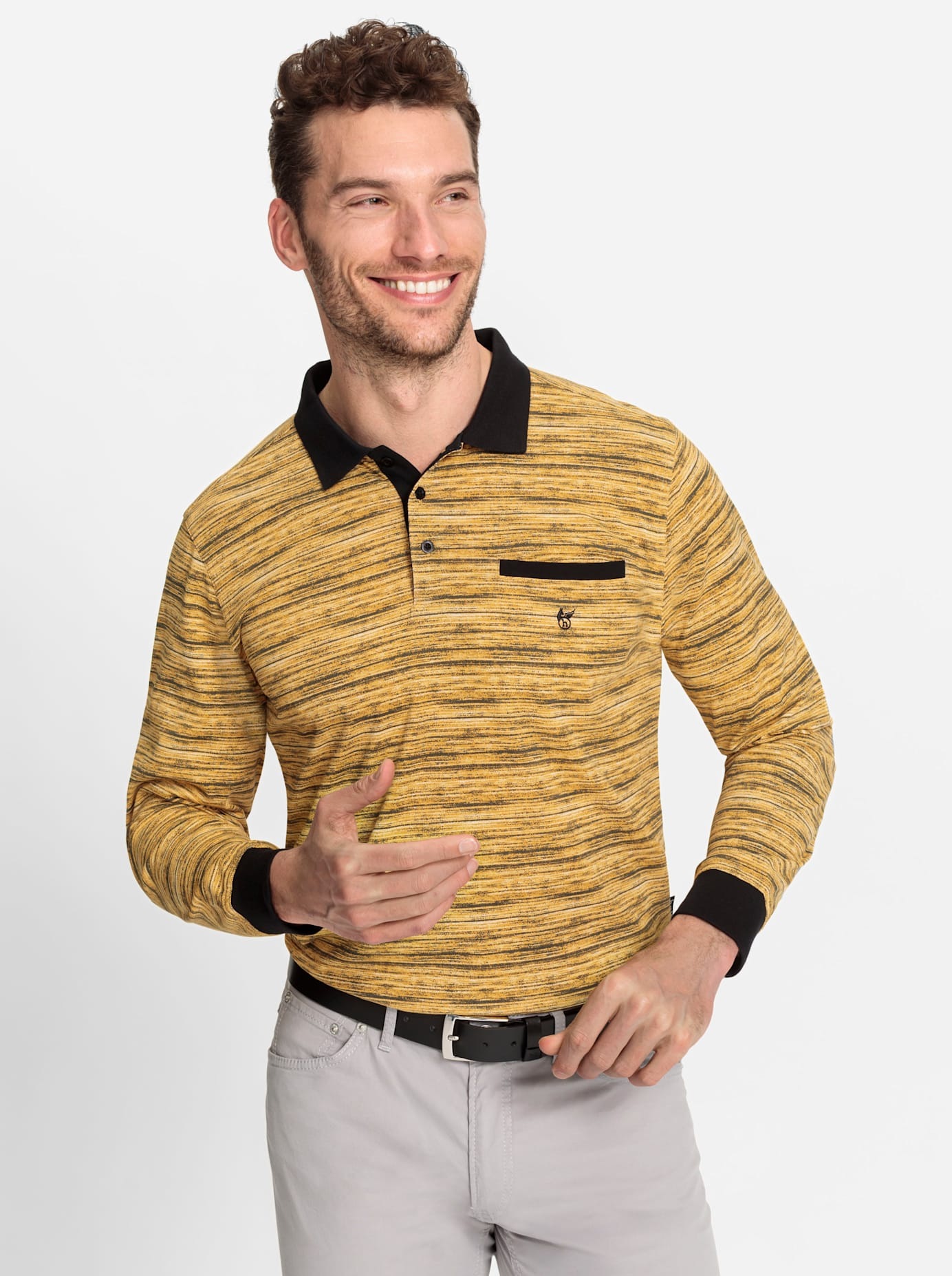 Hajo Poloshirt »Langarm-Poloshirt«, (1 tlg.)