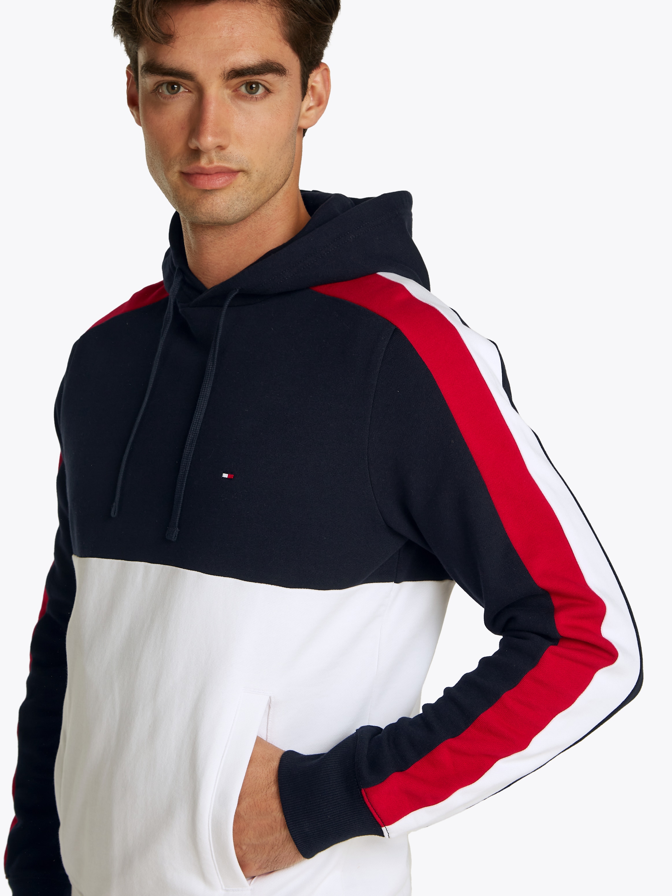 Tommy Hilfiger Hoodie »GLOBAL STRIPE BLOCK HOODIE«