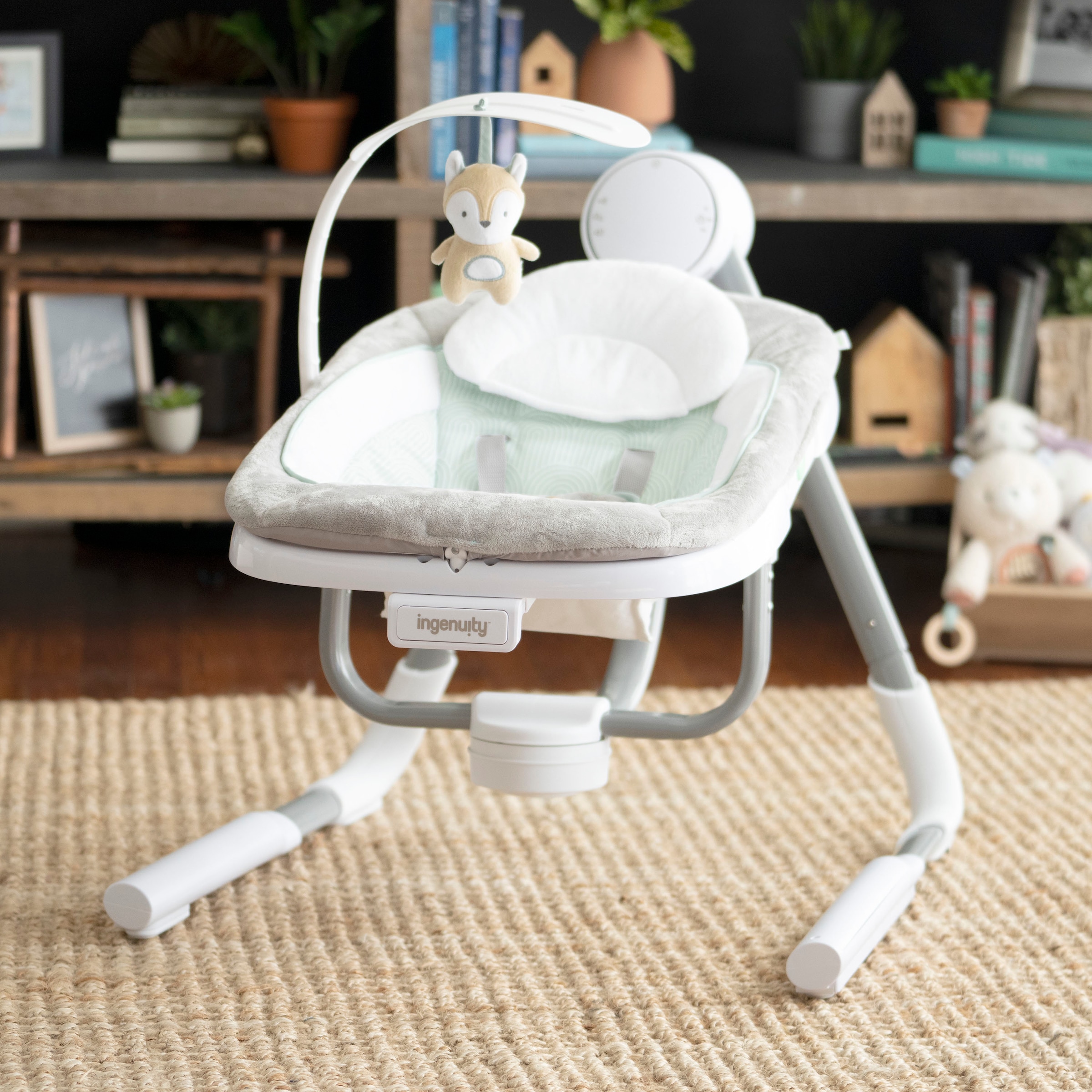 ingenuity Babywippe »AnyWay Sway Dual-Direction Portable Swing – Ray« bis 9 kg mit Sound-Effekt