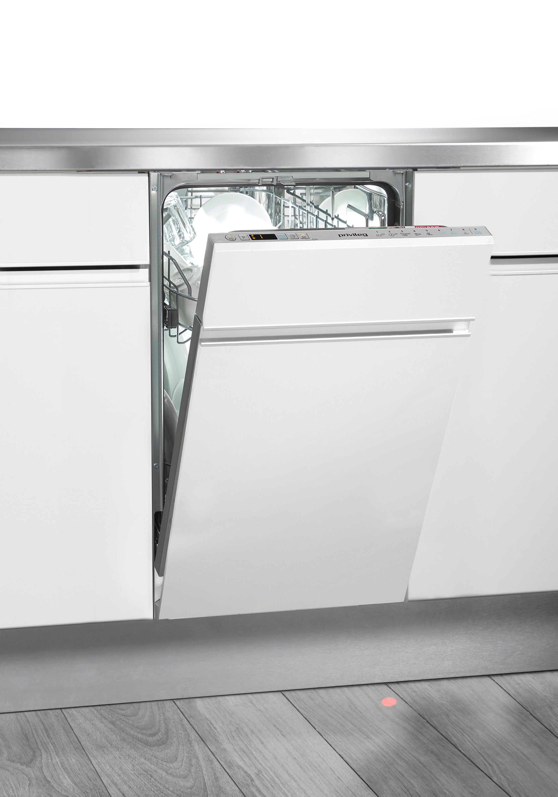 Privileg vollintegrierbarer Geschirrspüler »PV2IC10BS7LA0«, 10 Maßgedecke, Auto Door - automatisches Türöffnungssystem (abschaltbar)