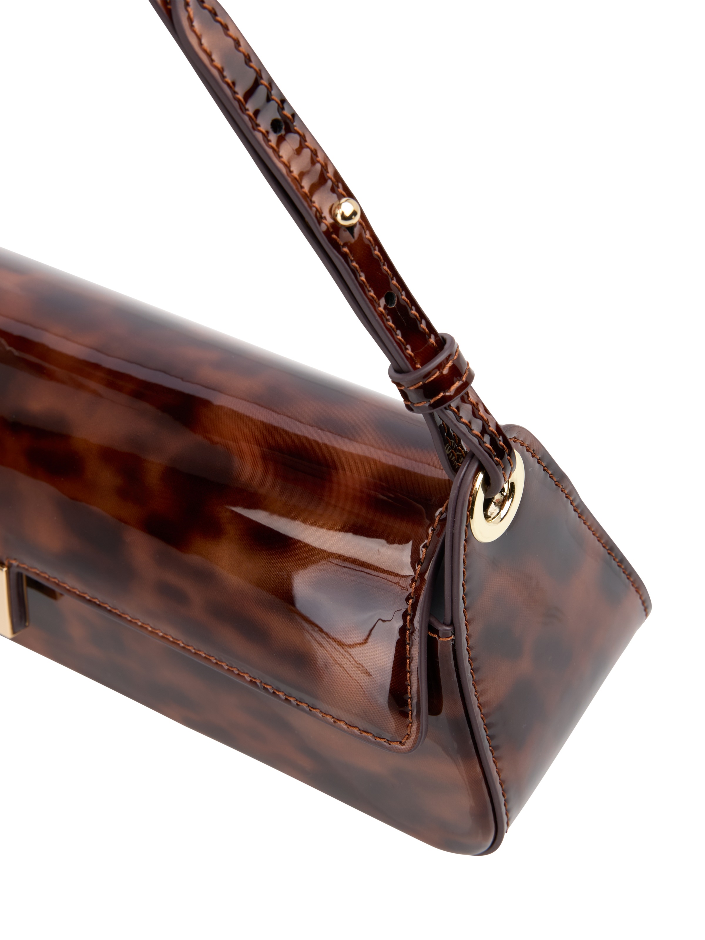 Marc Cain Schultertasche Damen Abendtasche, Handtasche mit Logoschriftzug