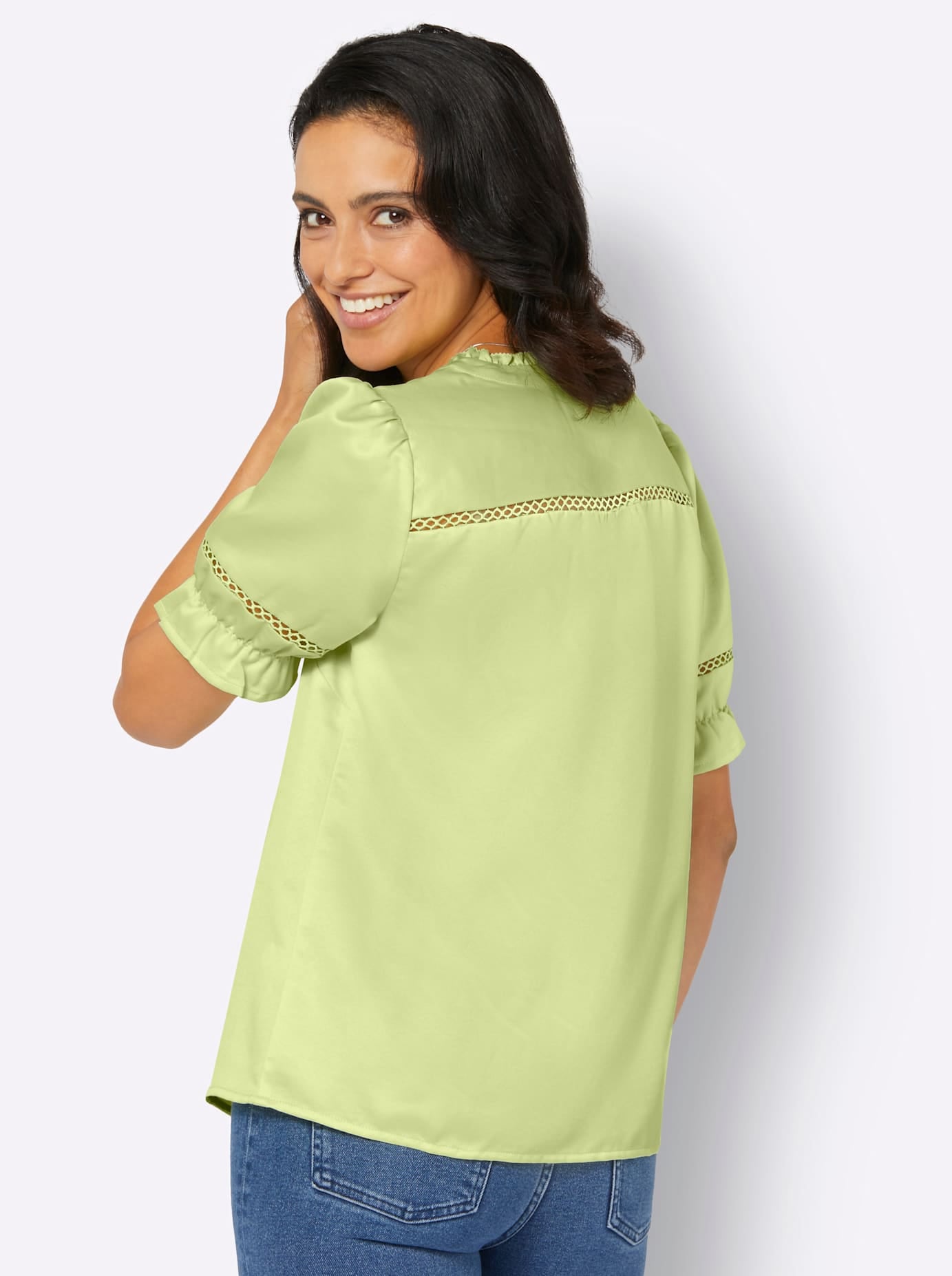 Inspirationen Satinbluse