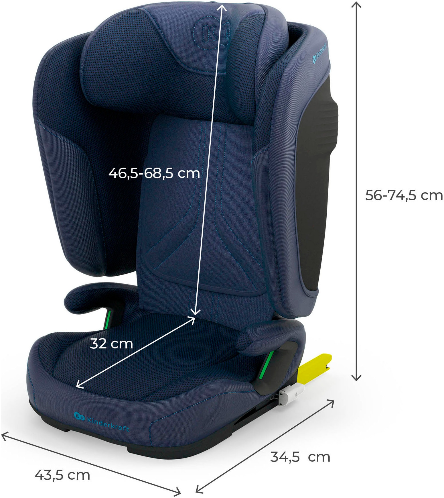 Kinderkraft Autokindersitz »UNITY 2 I-Size« Klasse II / III (15-36 kg)