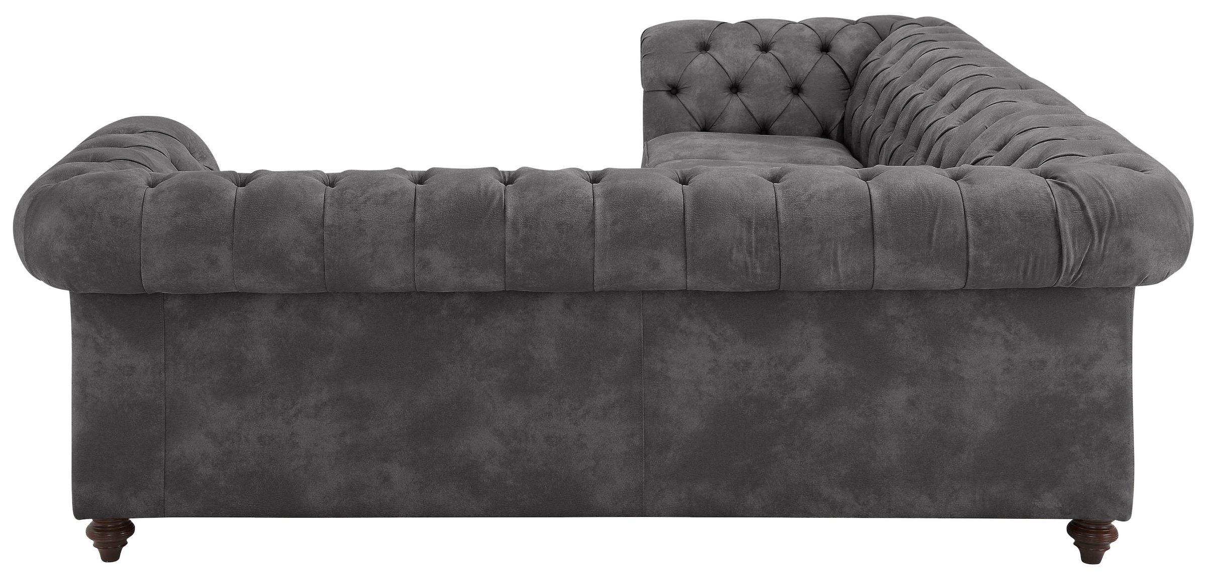 Home affaire Chesterfield-Sofa »Chesterfield Ecksofa, auch in Leder L-Form«, hochwertige Knopfheftung, langer Schenkel links oder rechts wählbar