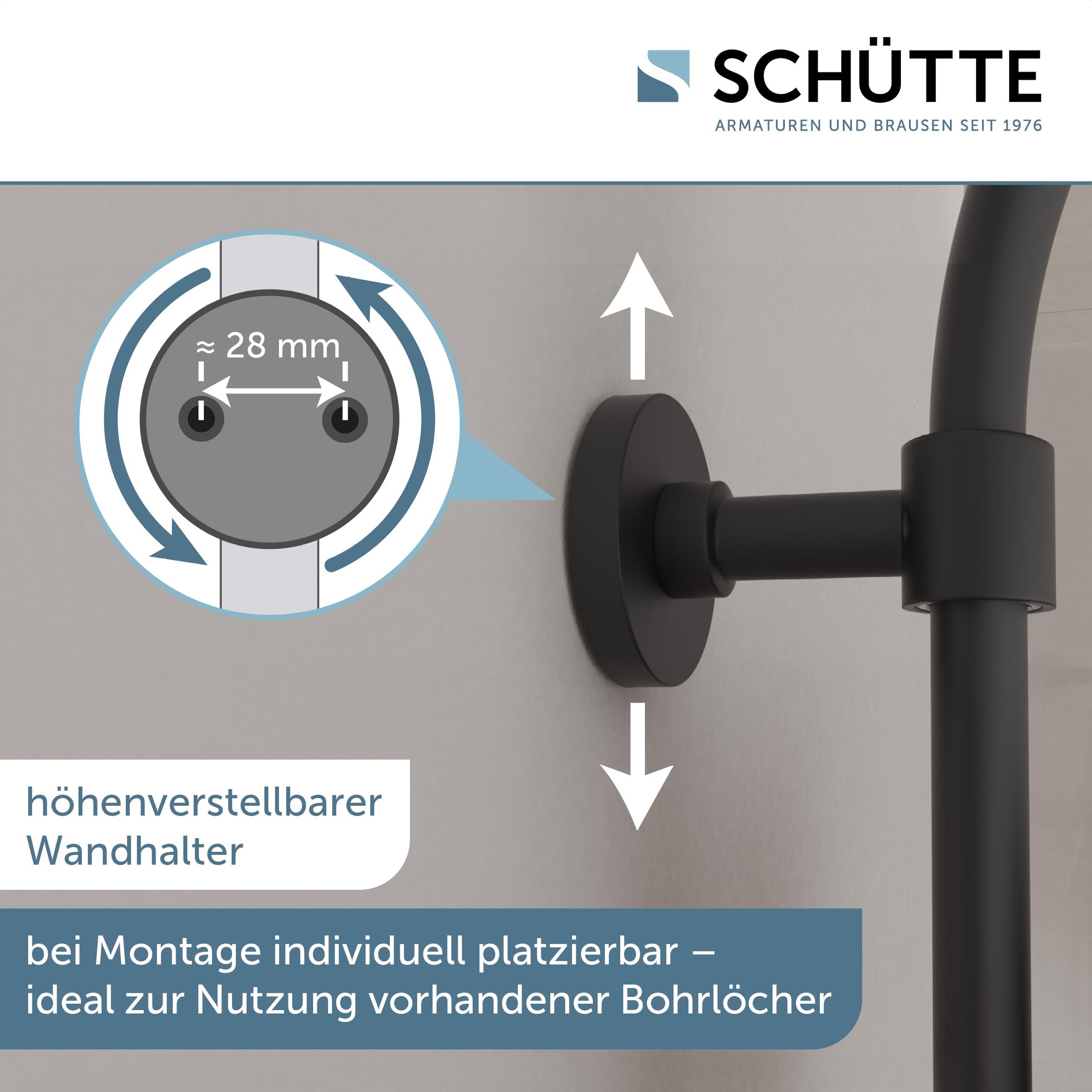 Schütte Duschsäule »MADURA FRESH«, inkl. Wasserspardichtung, Sicherheitssperre, Antikalk, höhenverstellb.