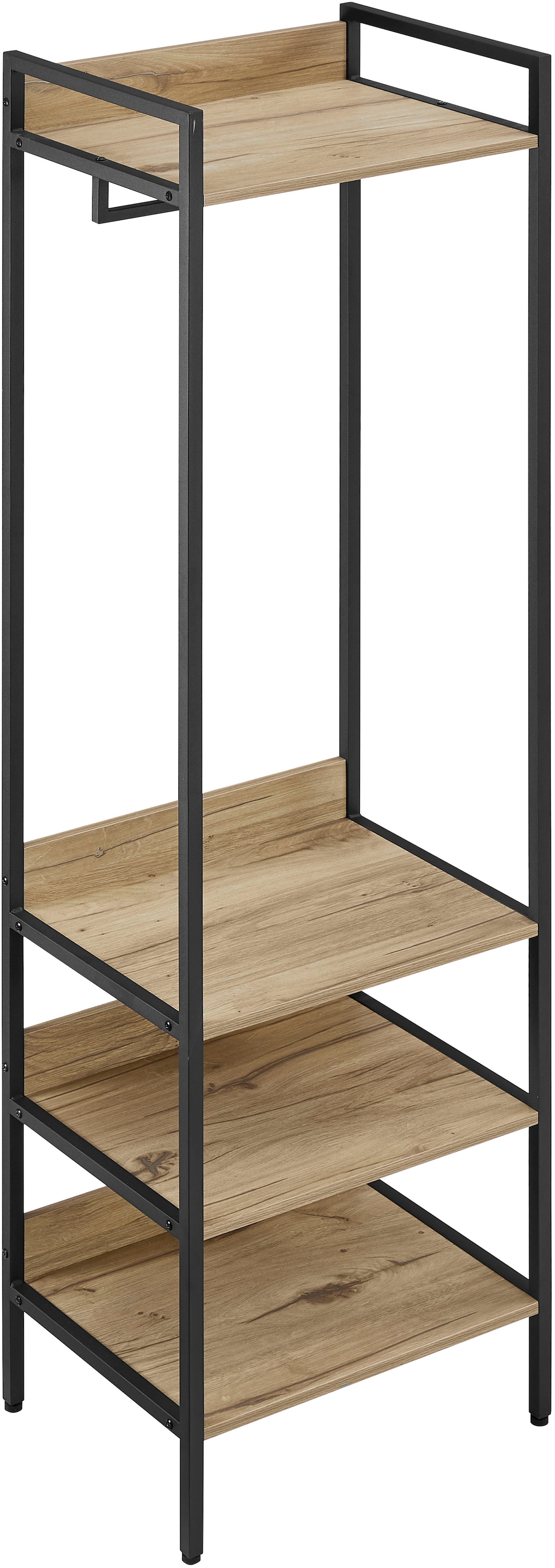 OTTO home Garderobenschrank »Tayler« pflegeleichte Melaminoberfläche, Metallgestell, natürliche ABS-Kanten