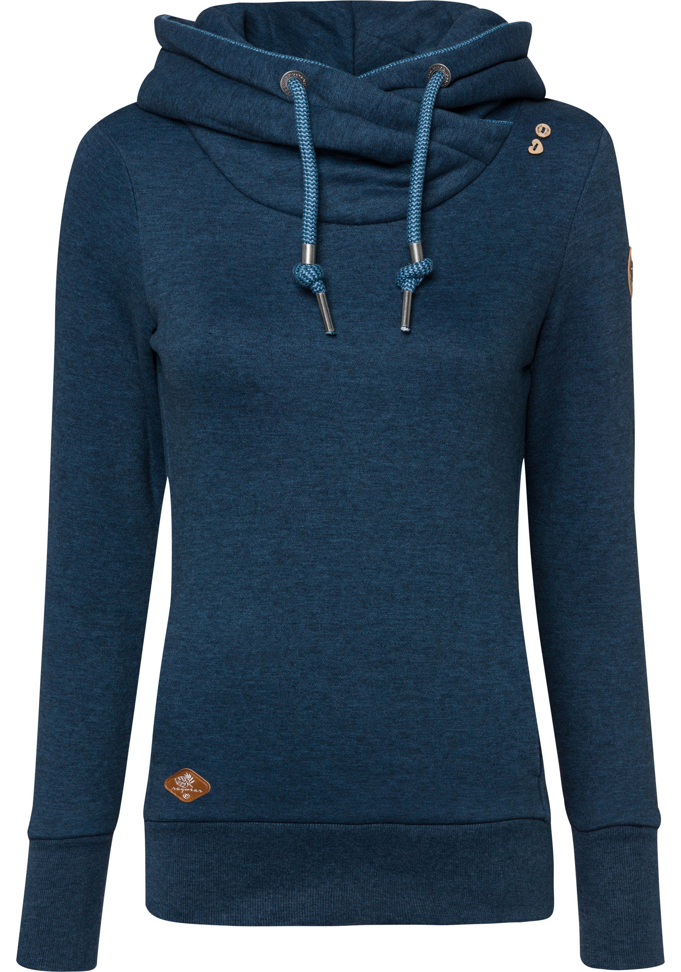 Ragwear Kapuzensweatshirt »GRIPYBUTTON«, Sweater mit rustikalen Kordel-Akzenten