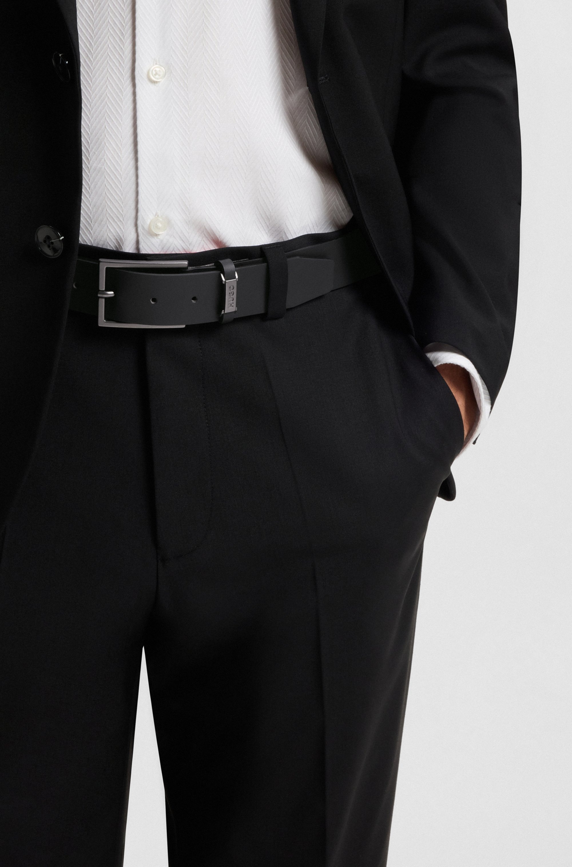 HUGO Ledergürtel »Gabriel Sz35« Mit Markenlabel von HUGO