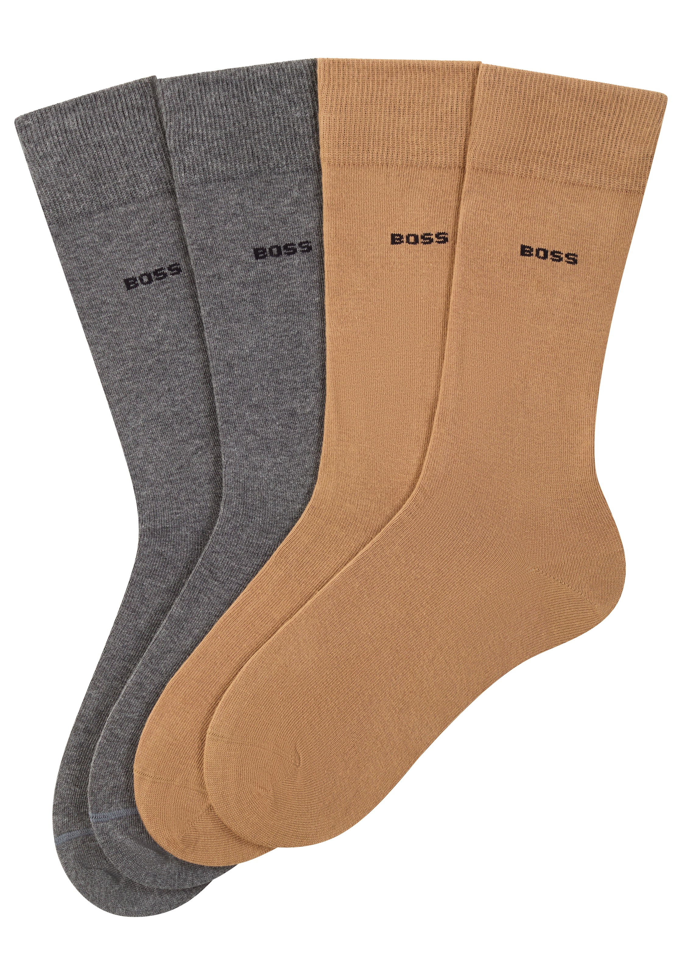 BOSS Businesssocken »2P RS Uni CC« Packung, 2er, 2 Stk. tlg. mit Markenlogo