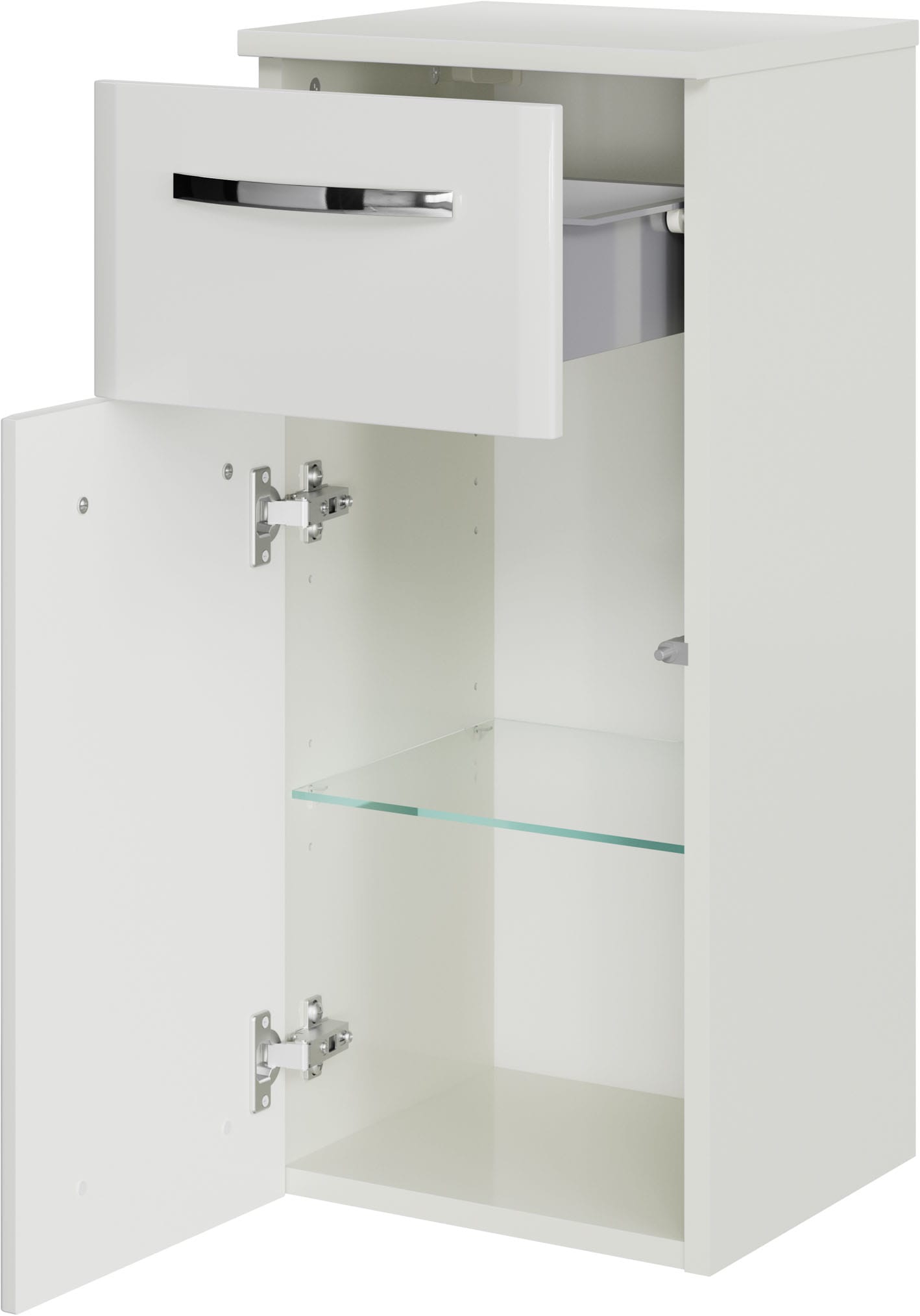 Saphir Badmöbel-Set »Quickset 326, 6-teilig, mit Glaswaschtisch« 6 Stk. tlg.