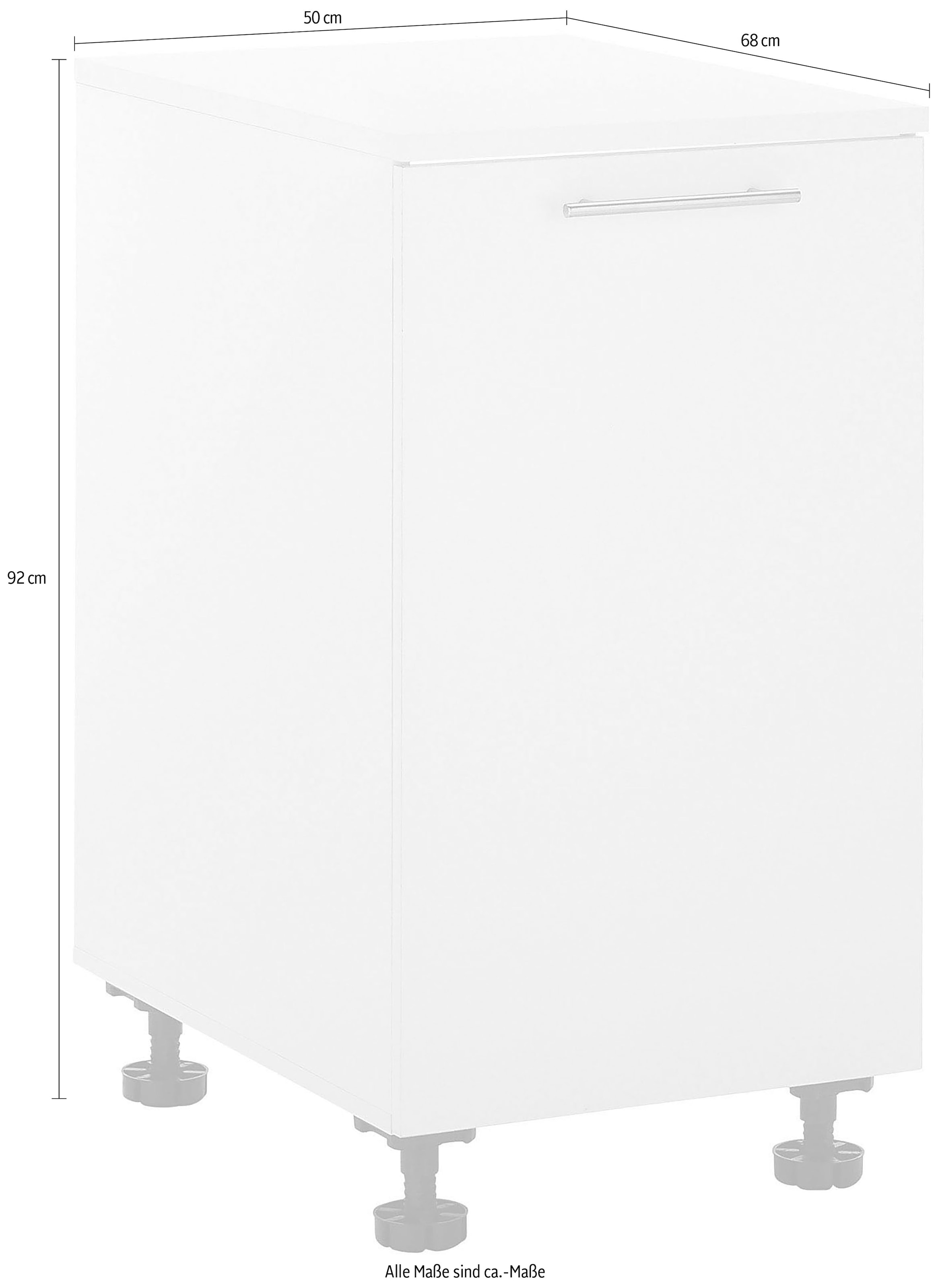 Laundreezy Mehrzweckschrank-Set »Laundreezy, Spülenschrank BxHxT 50x92x68 cm« 1 Stk. tlg.