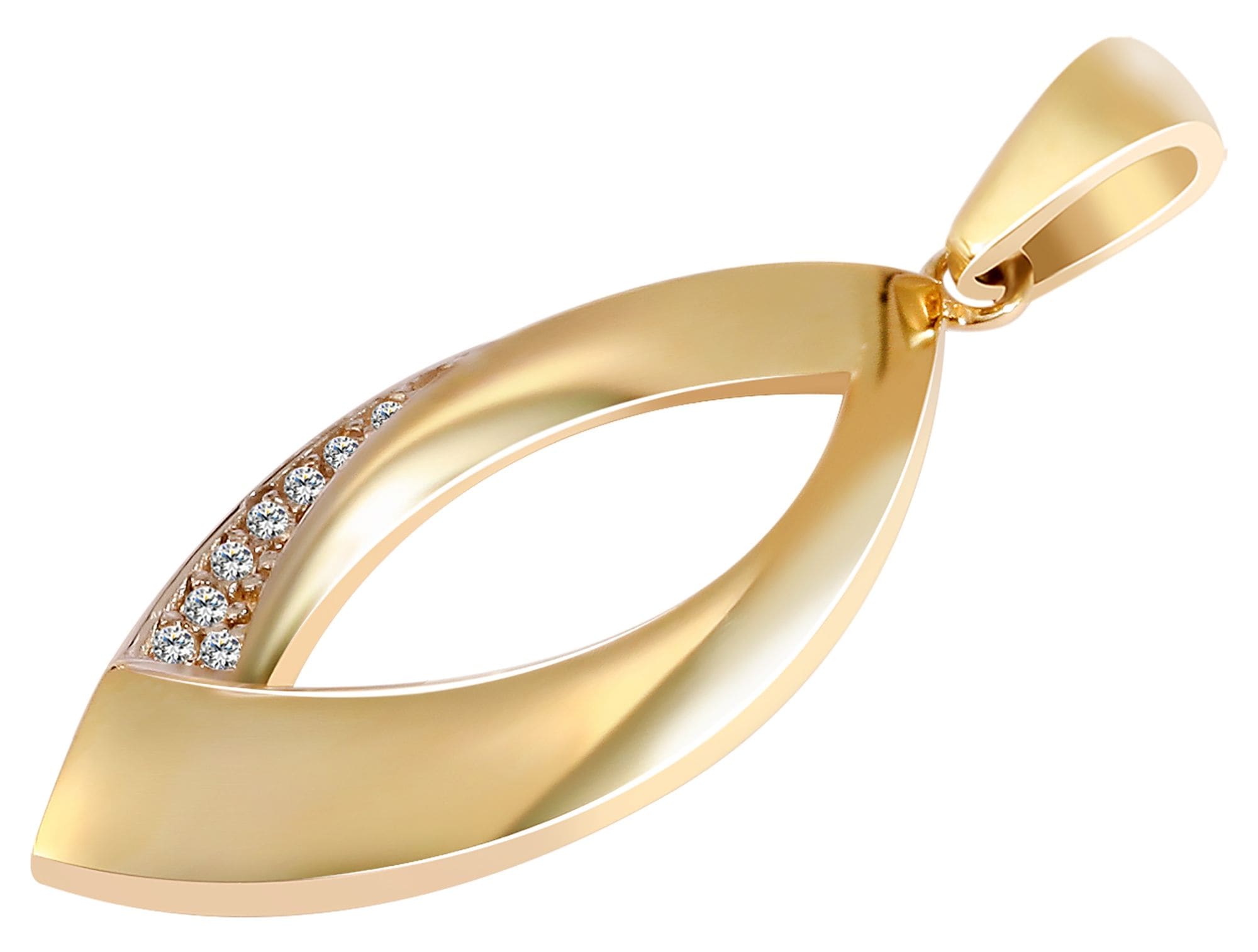 Adelia´s Kettenanhänger »Damen Anhänger aus 375 Gold mit Zirkonia«
