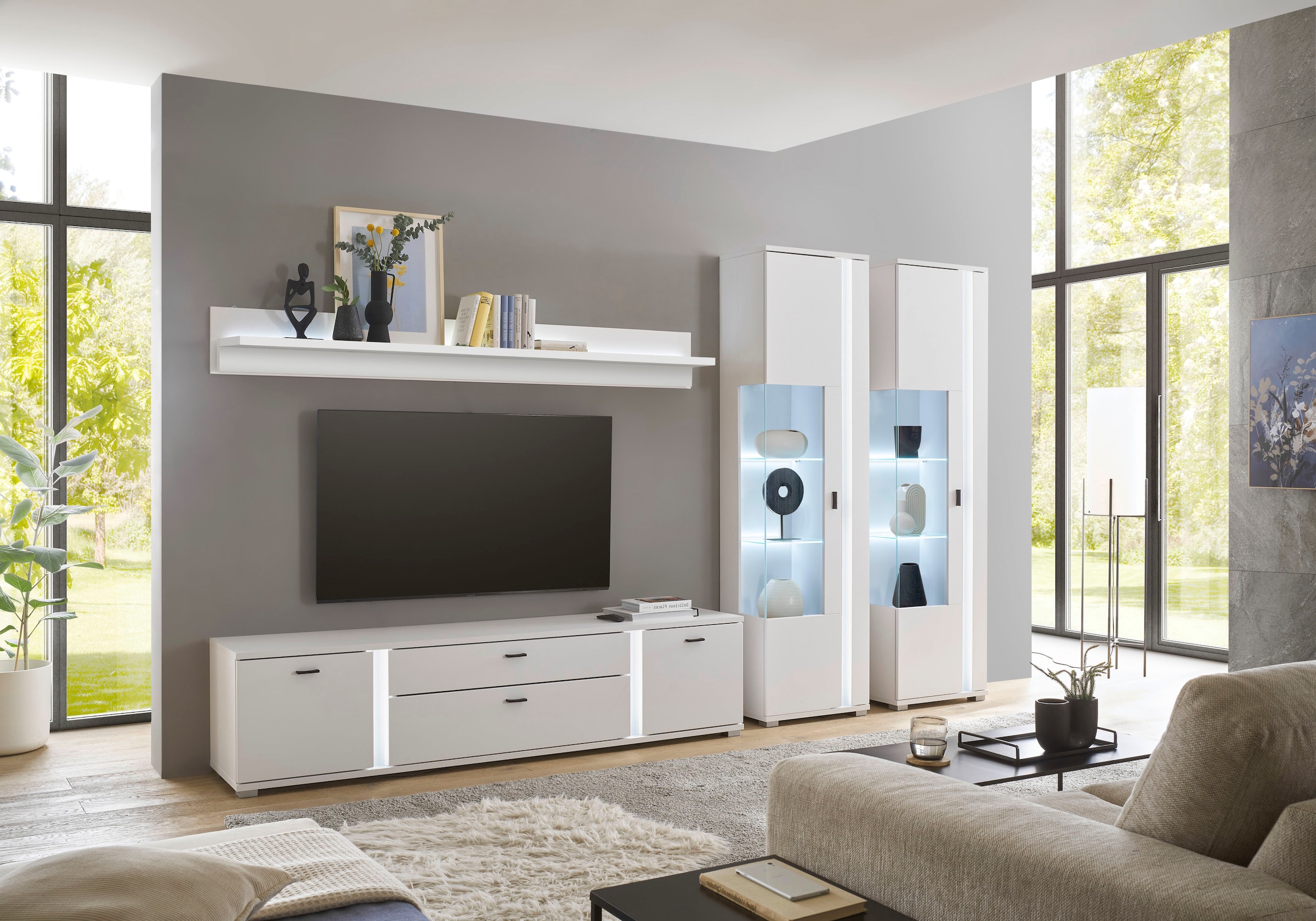 Home affaire Wohnwand »LONG ISLAND« Set, 4 Stk. tlg.