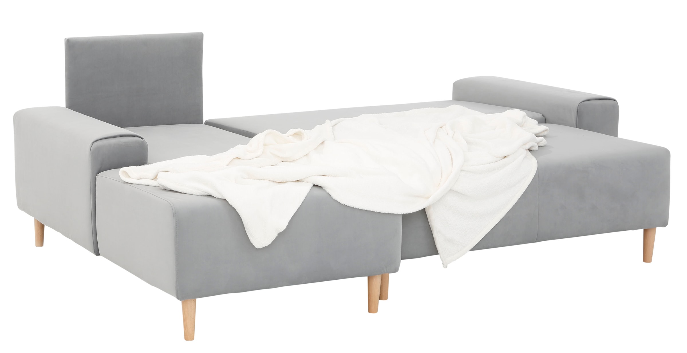 INOSIGN Ecksofa »Samu L-Form«, wahlweise mit Bettfunktion und Bettkasten