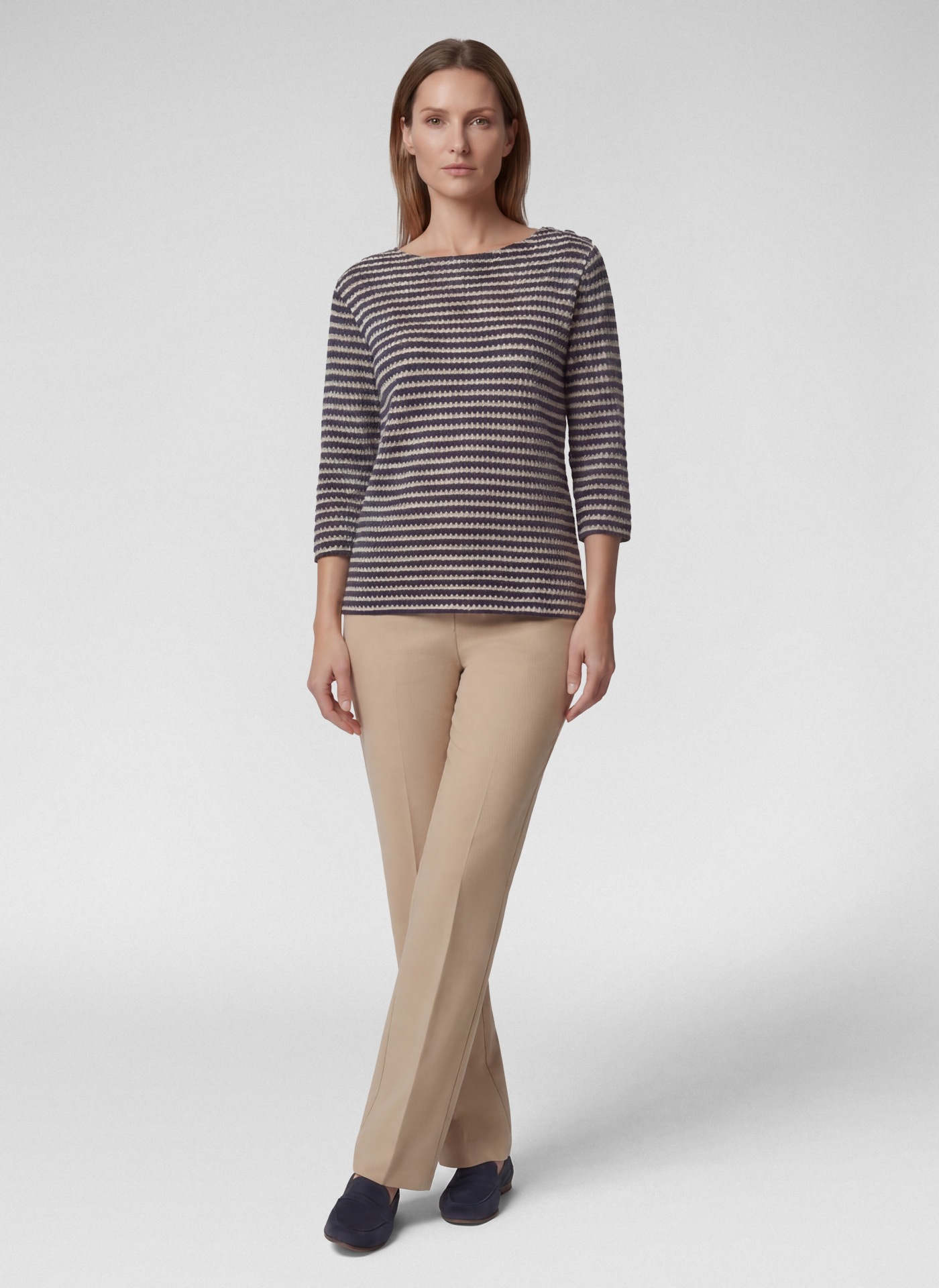 Rabe 3/4 Arm-Pullover im Streifen-Look