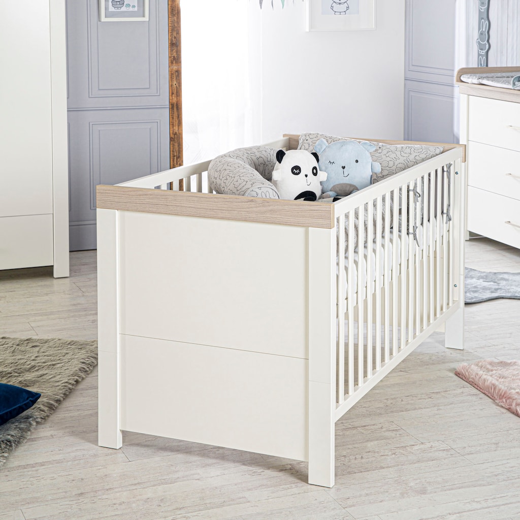 roba® Babyzimmer-Komplettset »Lucy«, (Set, 3 St., Gitterbett, Schrank, Wickelkommode)