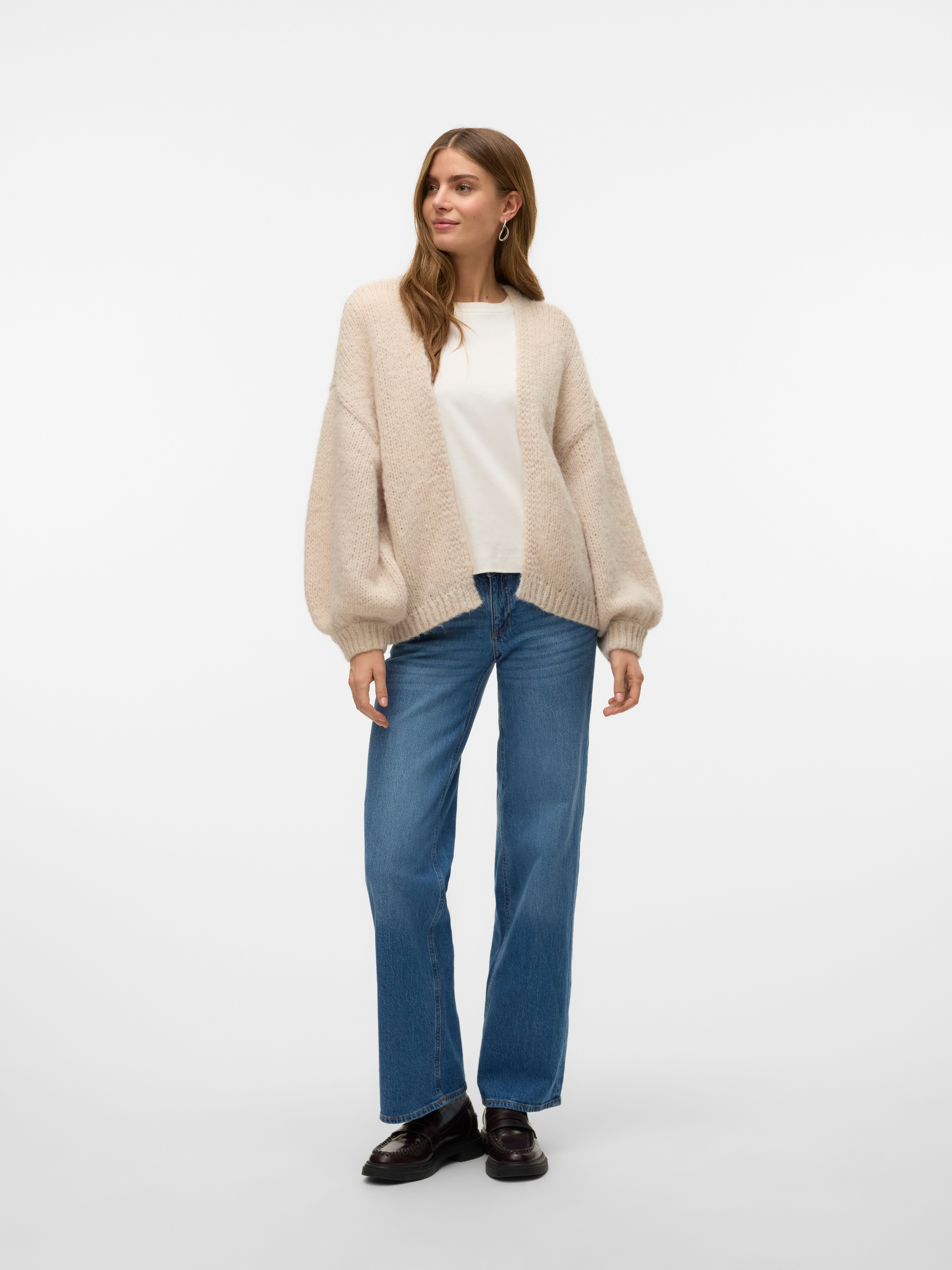 Vero Moda Strickjacke »VMMAYBE LS OPEN CARDIGAN GA REP«