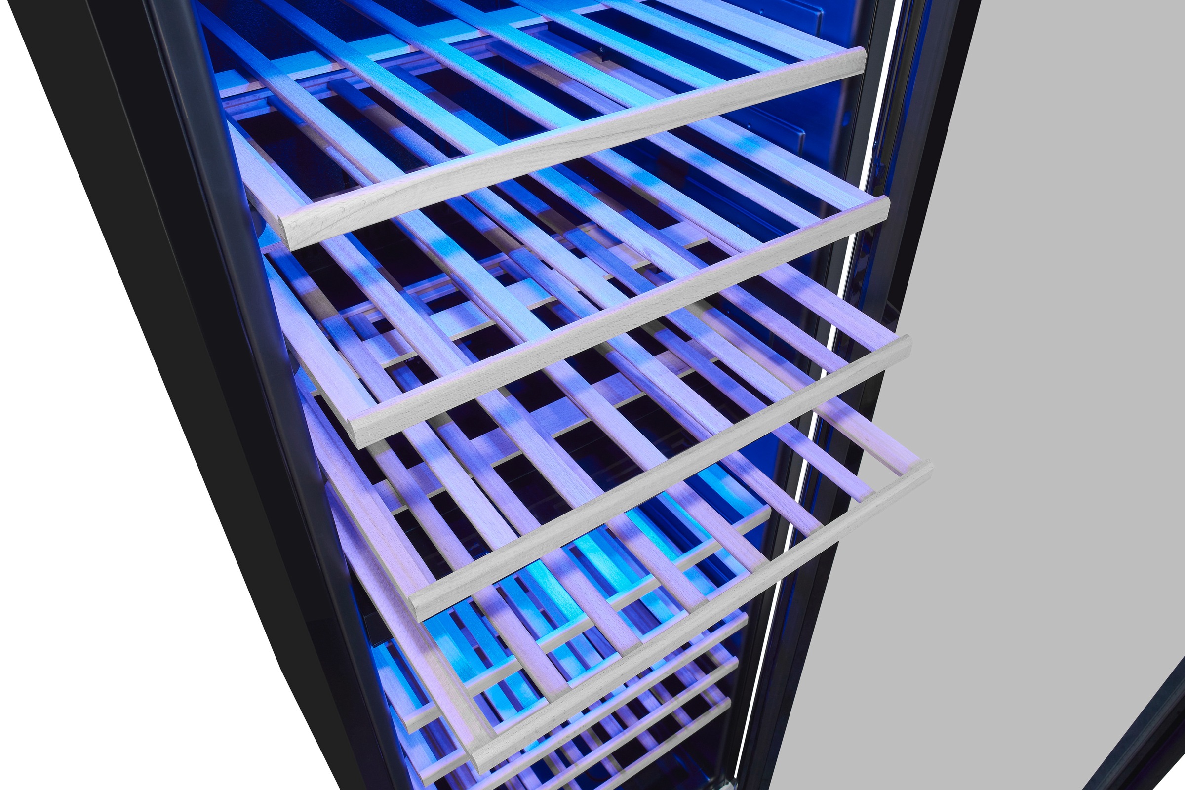 exquisit Weinkühlschrank »WS2-78-GTE-160G«, für 78 St. Standardflaschen á 075l, Digitale Temperaturanzeige