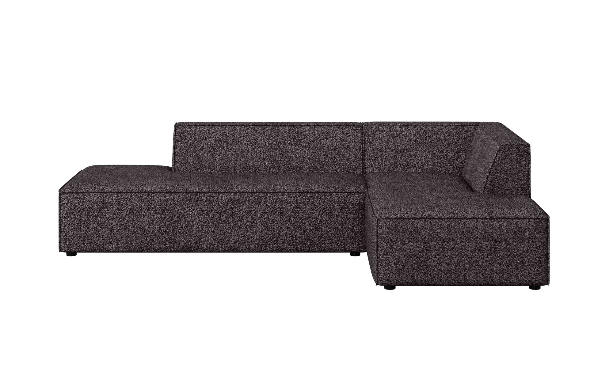 INOSIGN Ecksofa »Ecksofa Cavan mit Ottomane links oder rechts bestellbar«, L-Form mit Wellenunterfederung, Maße B/T/H: 270/180/72 cm